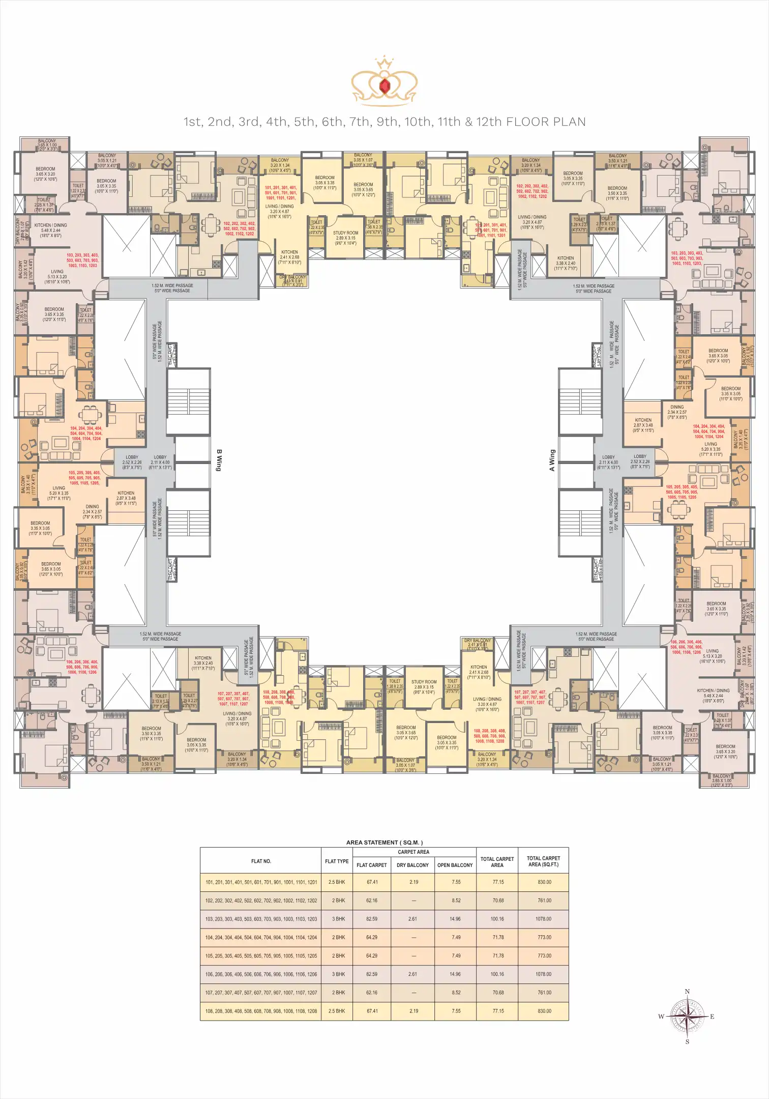 Tirupati Regalia Floor Plans & Layout