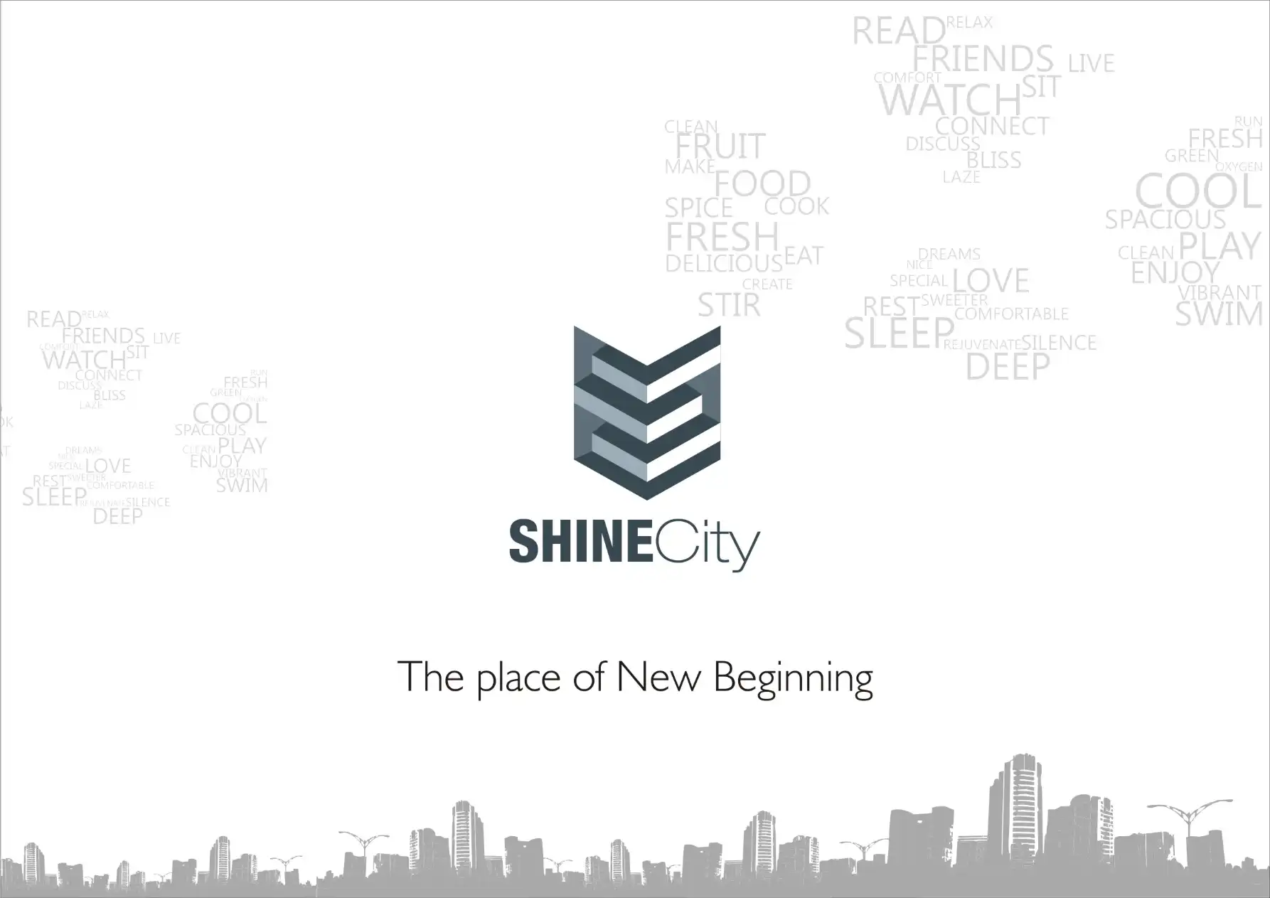 Shine City project blurred background