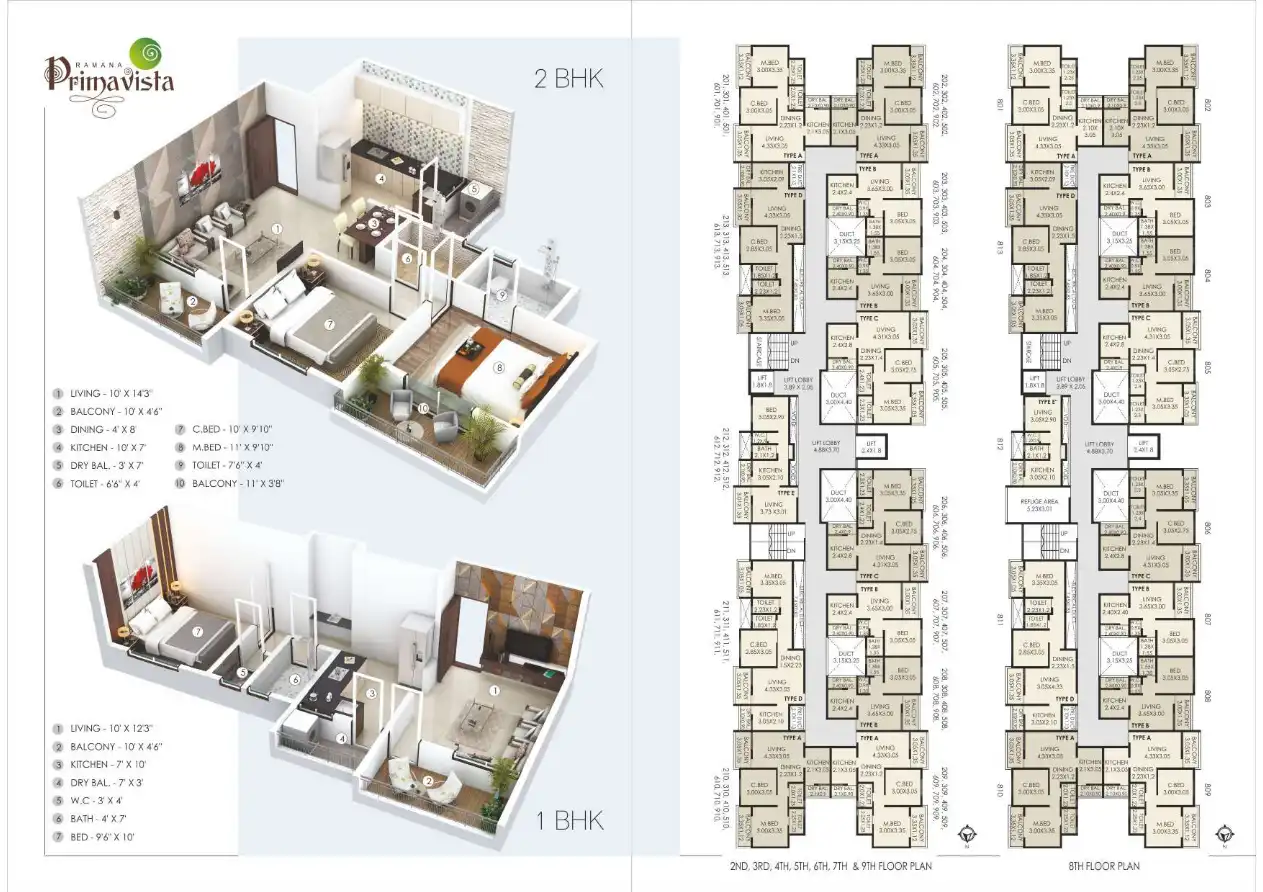 Ramana Primavista Floor Plans & Layout