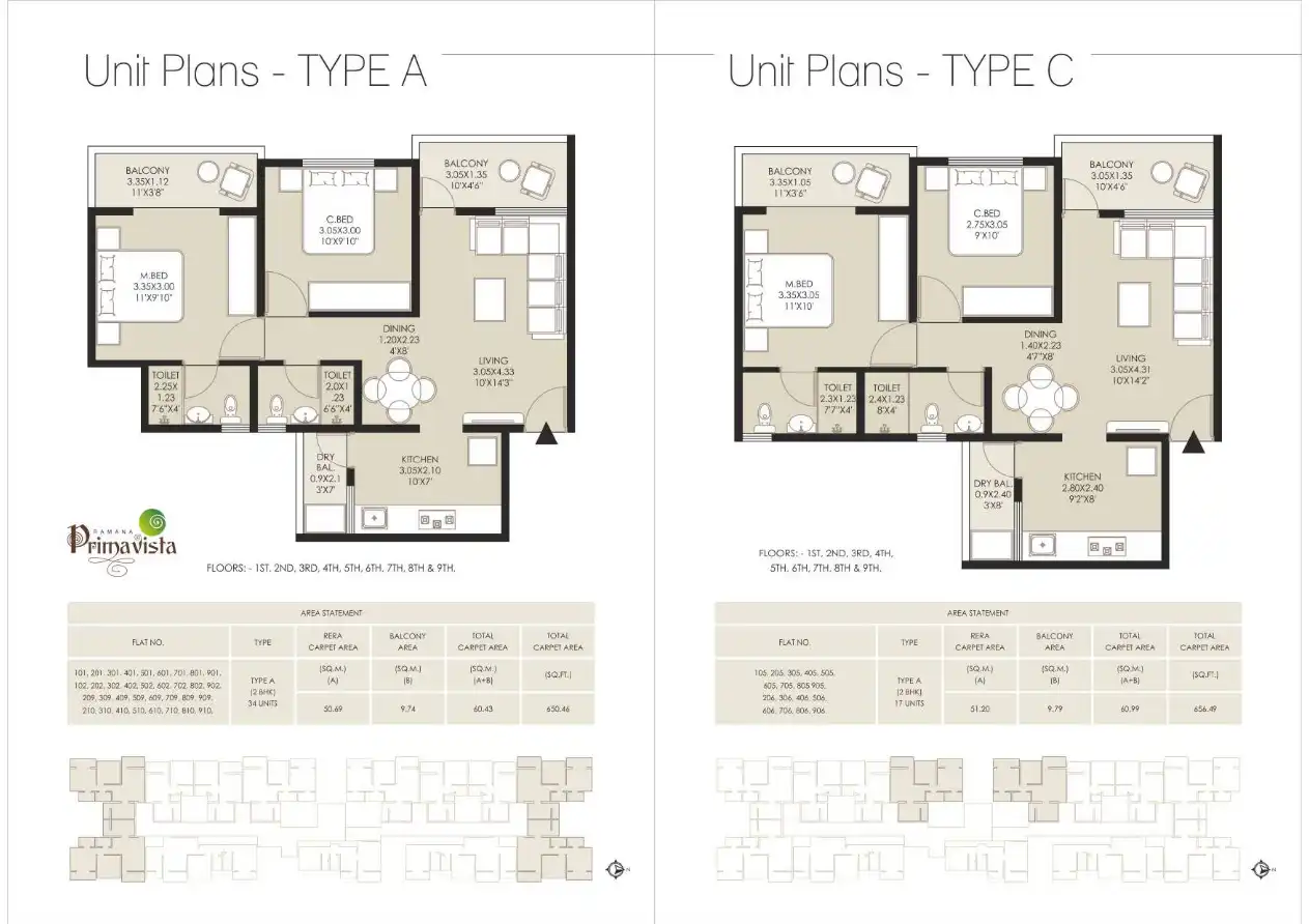 Ramana Primavista Floor Plans & Layout