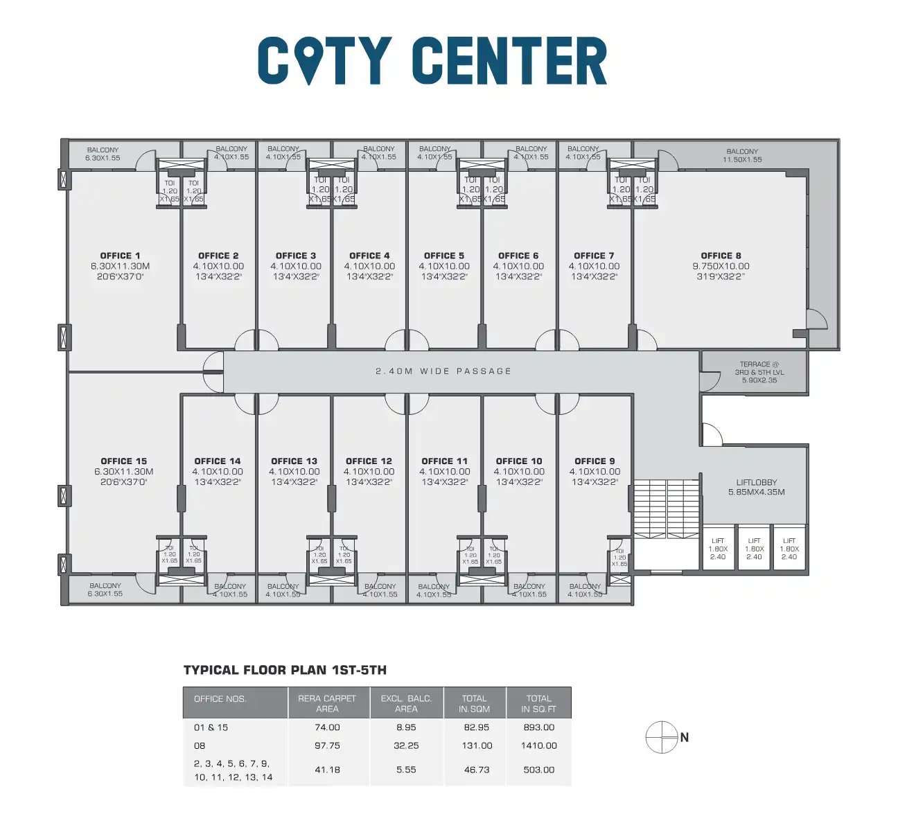 City Center Floor Plans & Layout