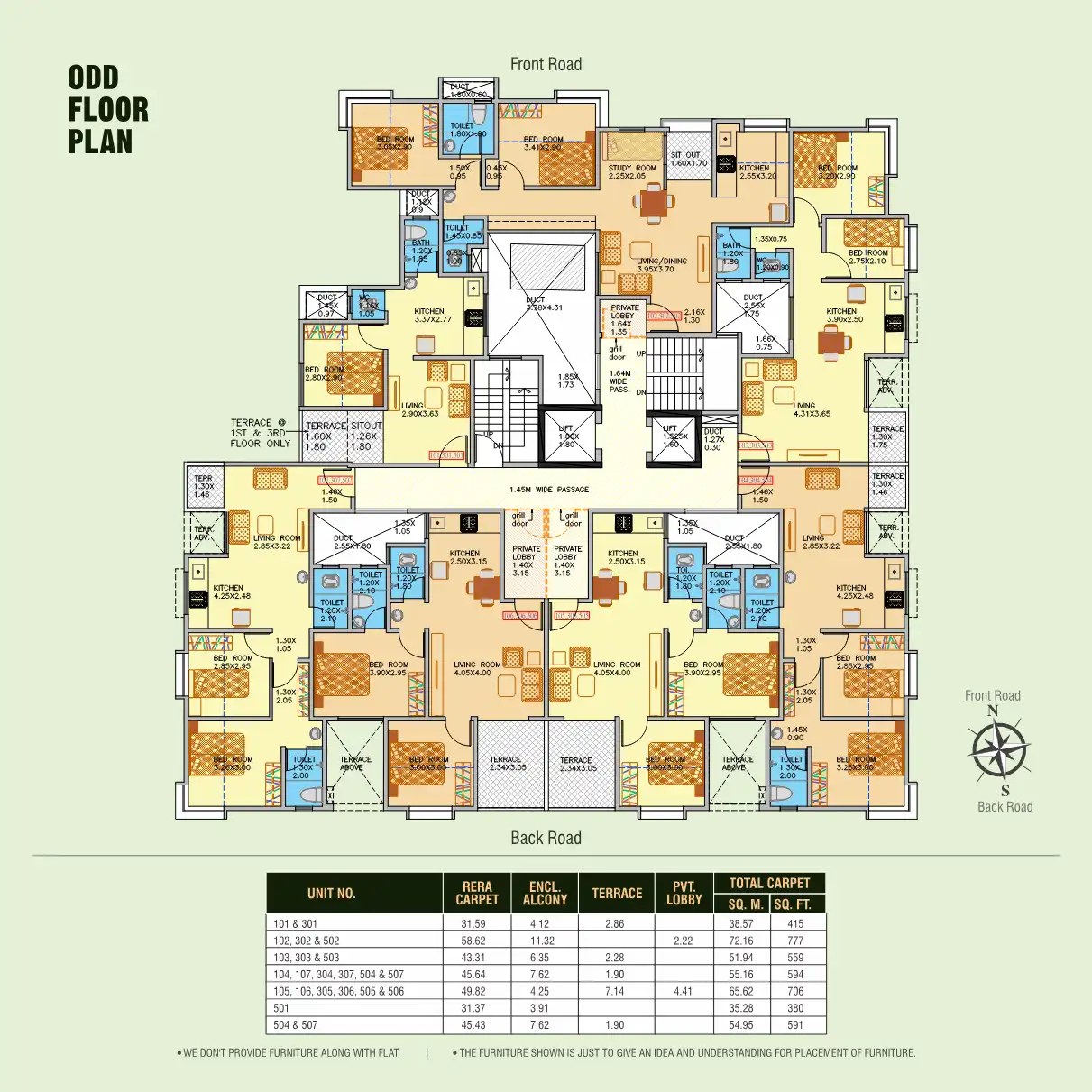 Mohite Heights Floor Plans & Layout