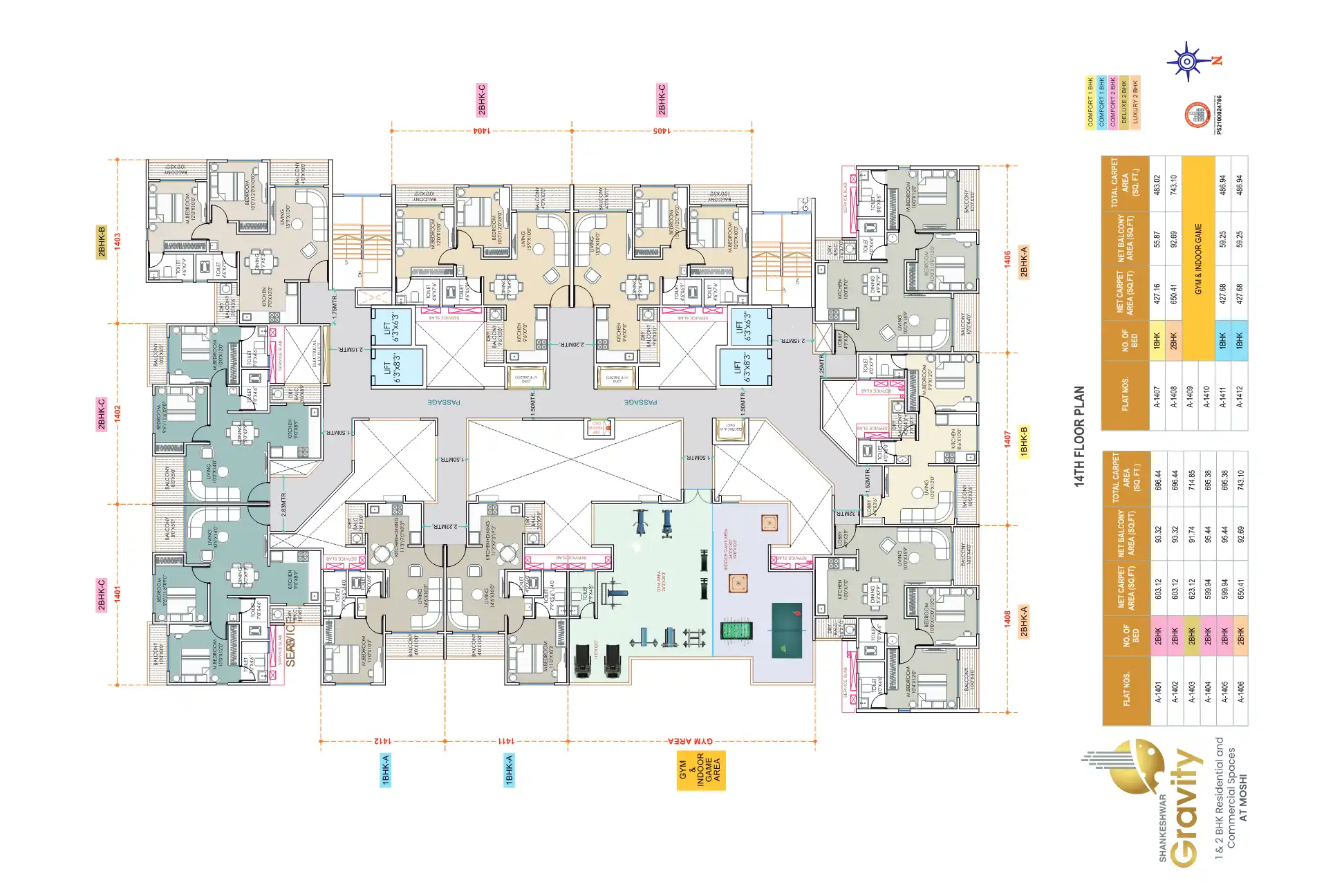 Shankeshwar Gravity Floor Plans & Layout