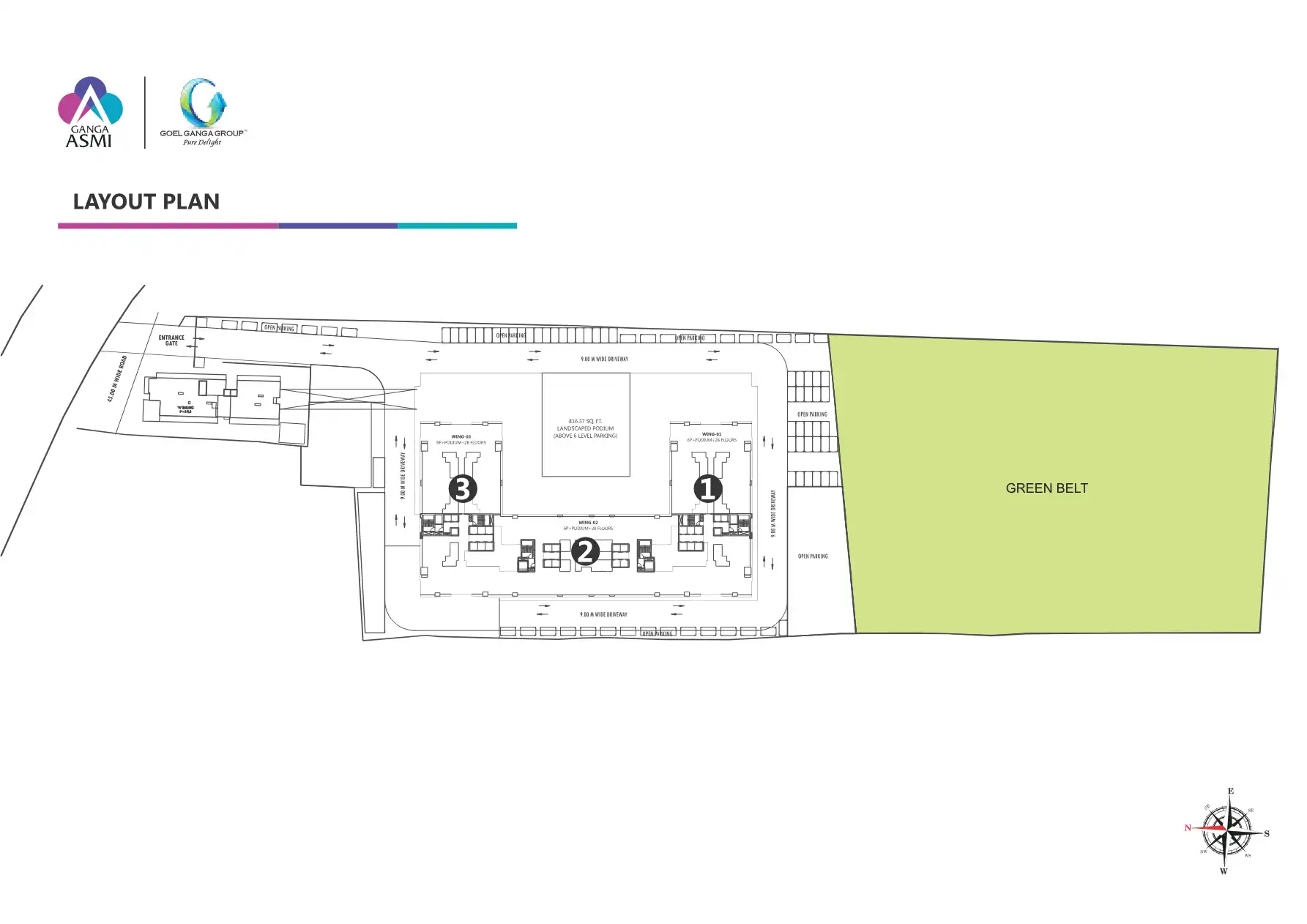 Ganga Asmi Floor Plans & Layout