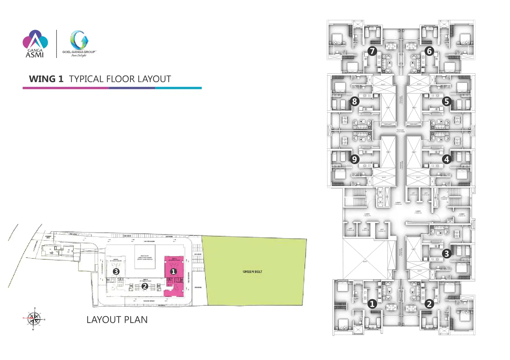 Ganga Asmi Floor Plans & Layout