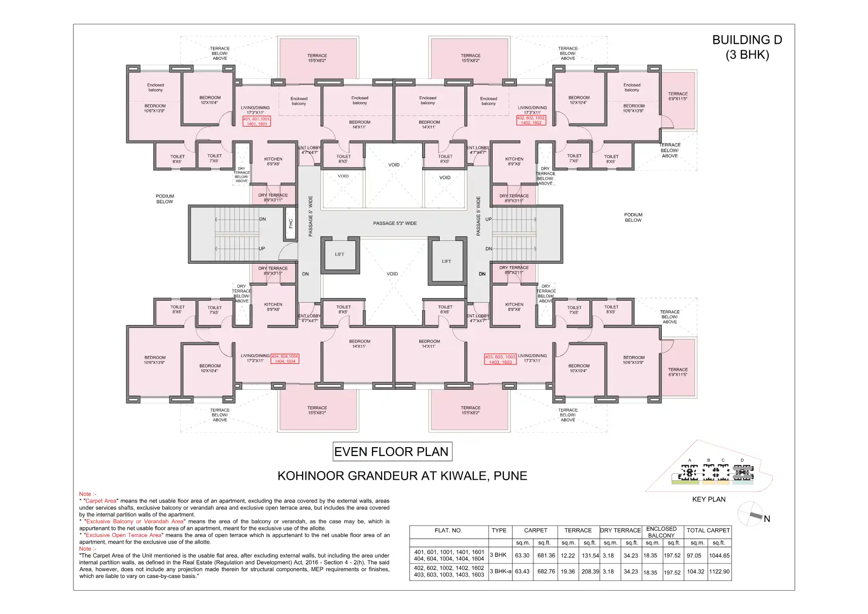 Kohinoor Grandeur Floor Plans & Layout
