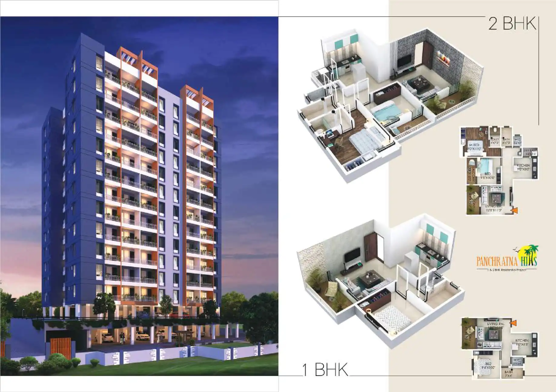 Panchratna Hills Floor Plans & Layout