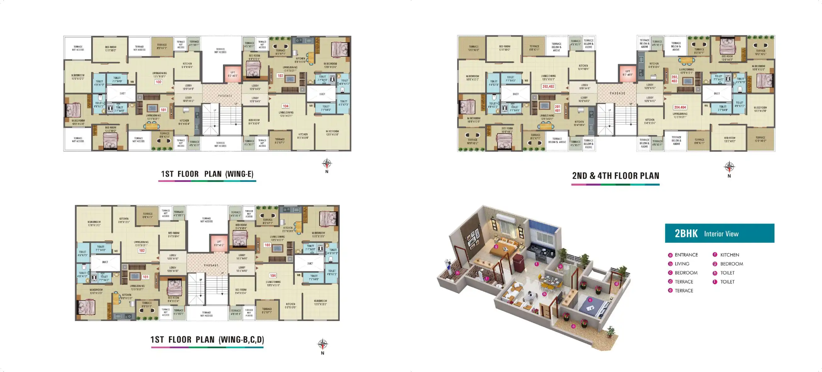B Wing And Paradise Homes C Wing Floor Plans & Layout