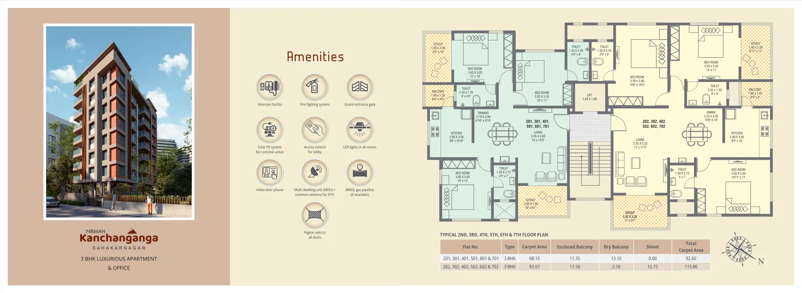 Nirman Kanchanganga Floor Plans & Layout