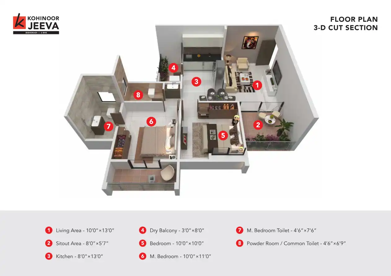 Kohinoor Jeeva Floor Plans & Layout