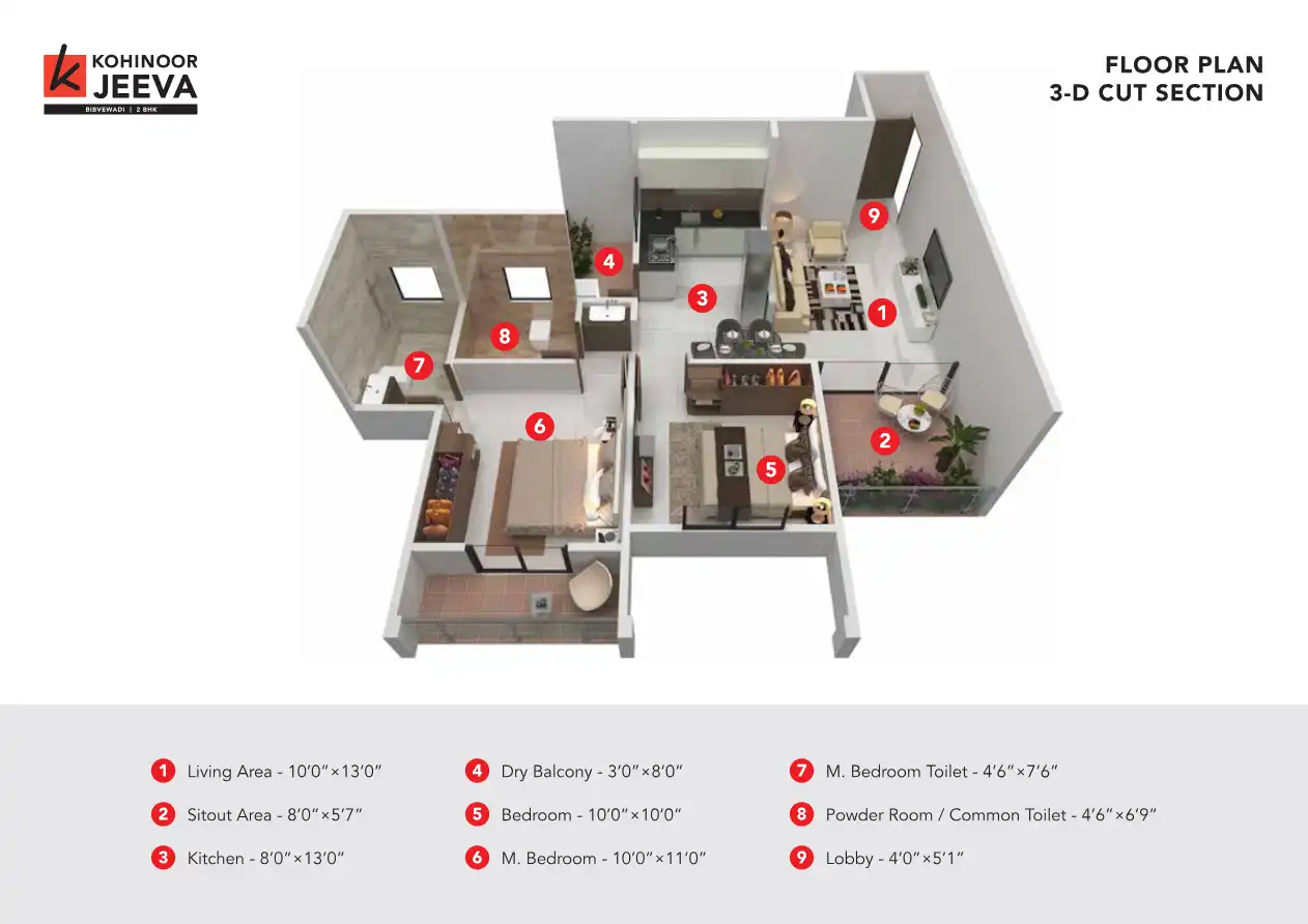 Kohinoor Jeeva Floor Plans & Layout