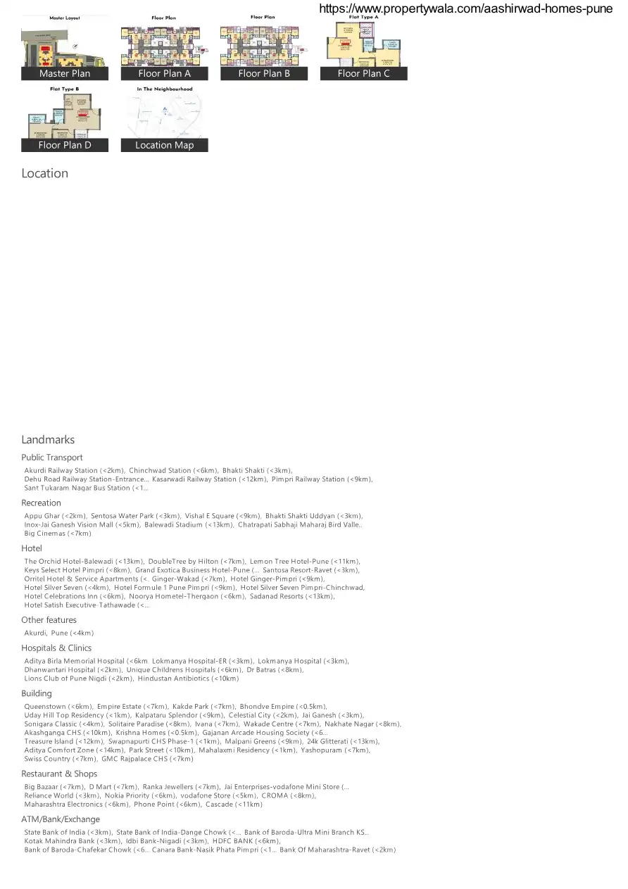 Ashirwad Apartment Floor Plans & Layout