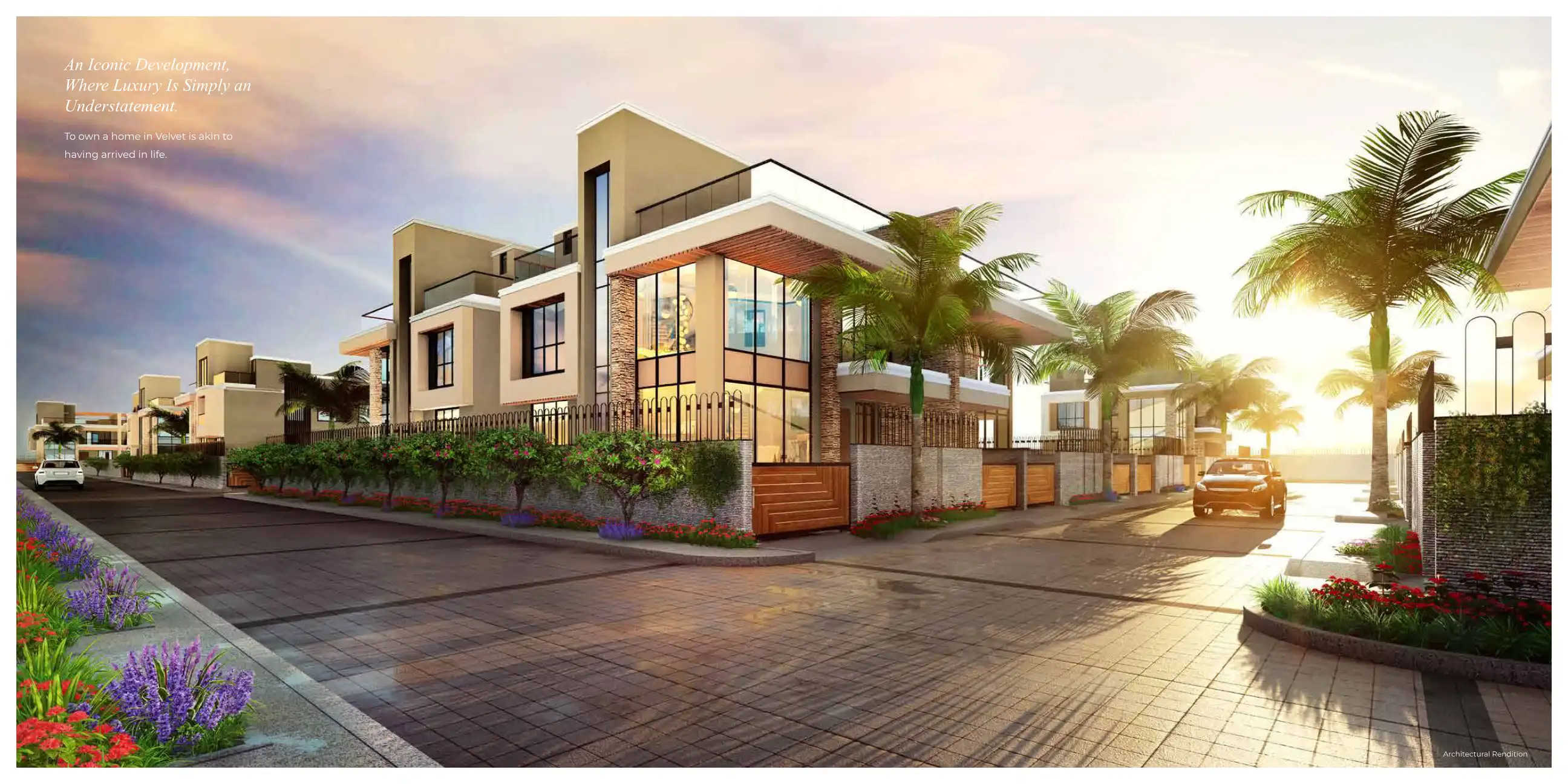 Velvet Villas project blurred background