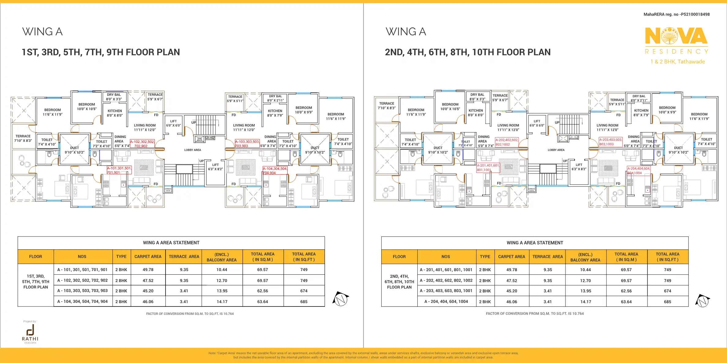 Nova Residency Floor Plans & Layout