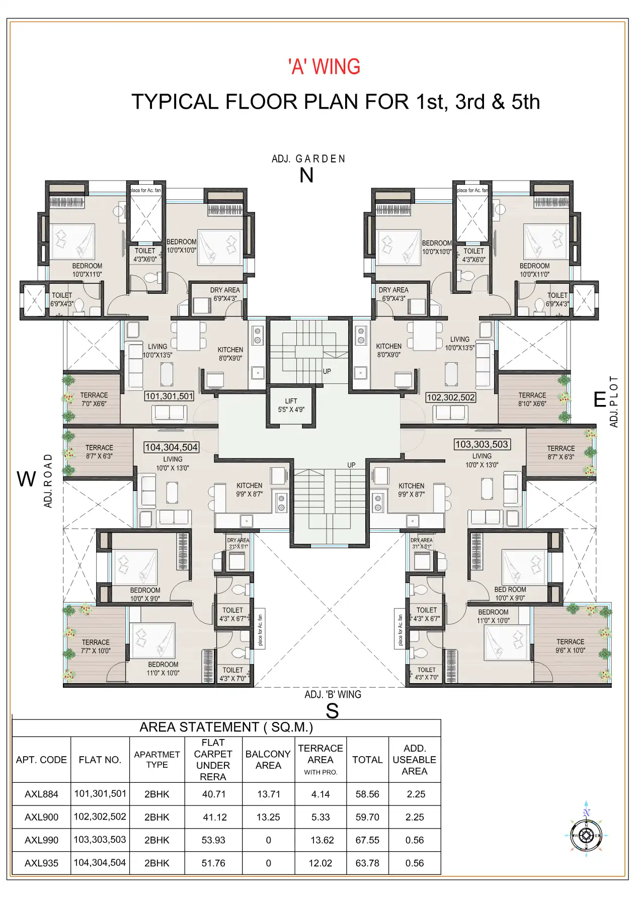 Pooja Apartment Condominium Floor Plans & Layout