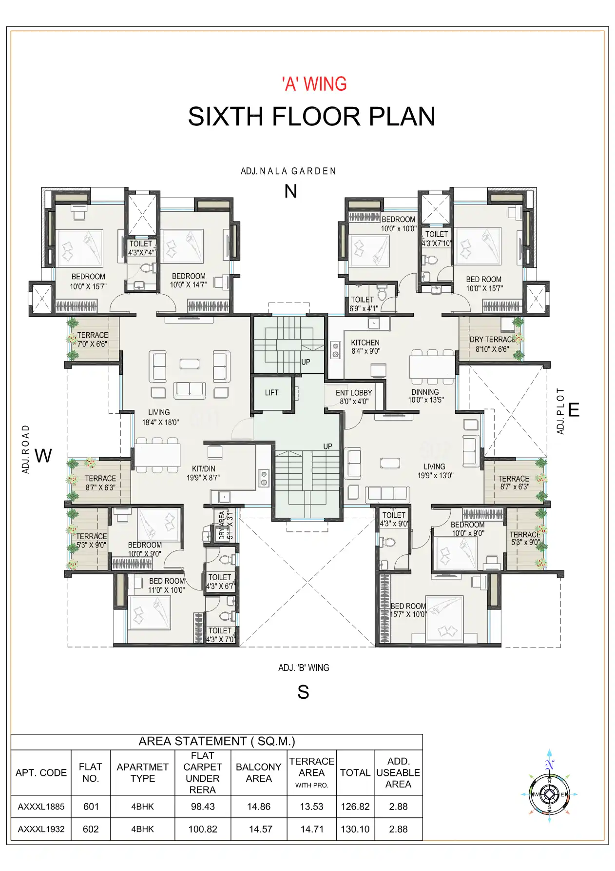 Pooja Apartment Condominium Floor Plans & Layout