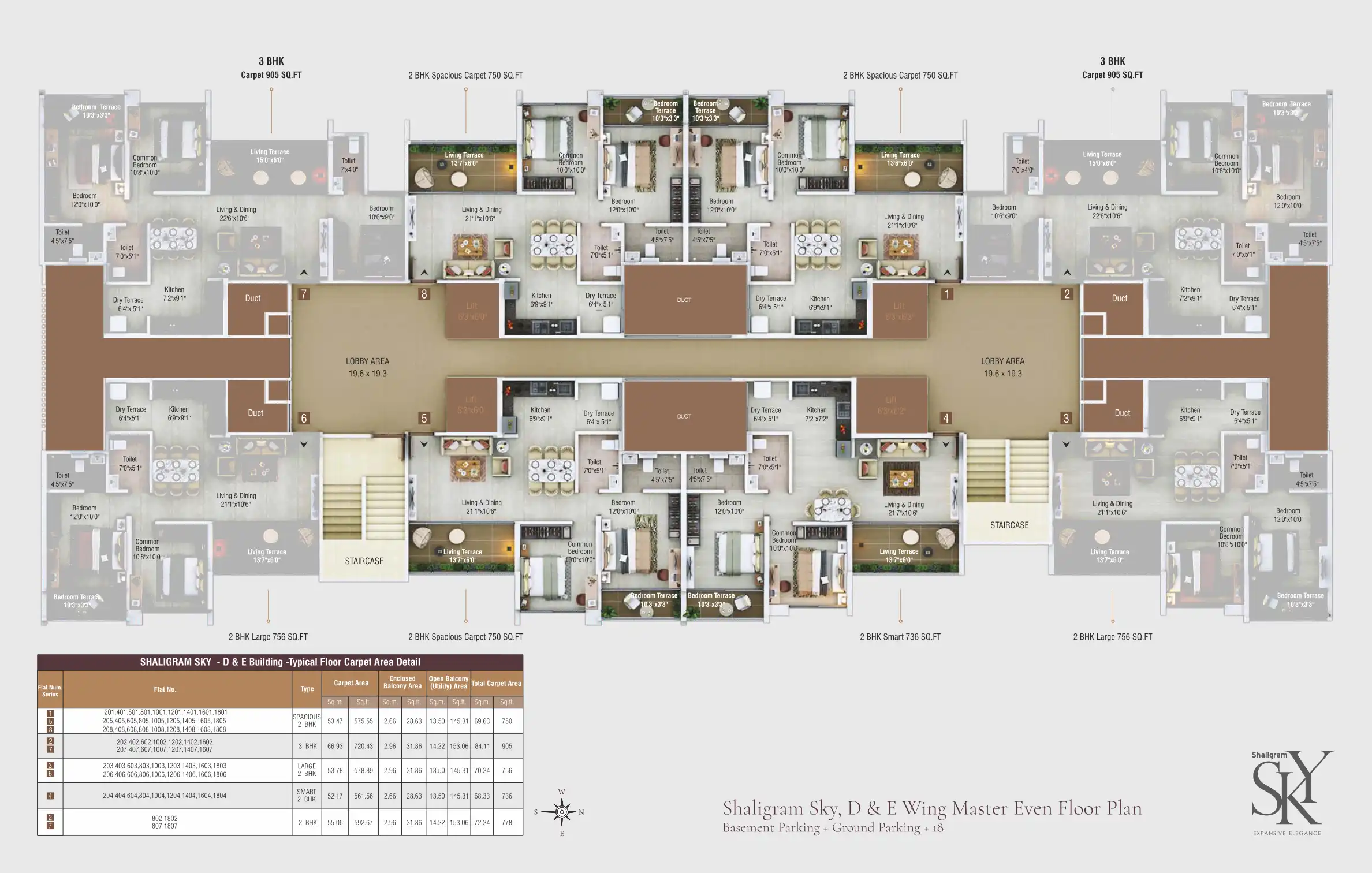 Shaligram Sky Floor Plans & Layout