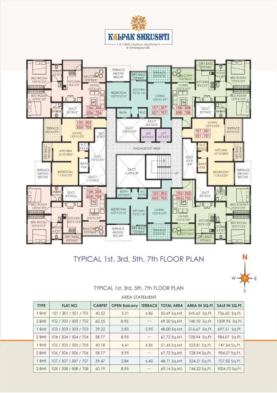 Kalpak Shrusti Floor Plans & Layout