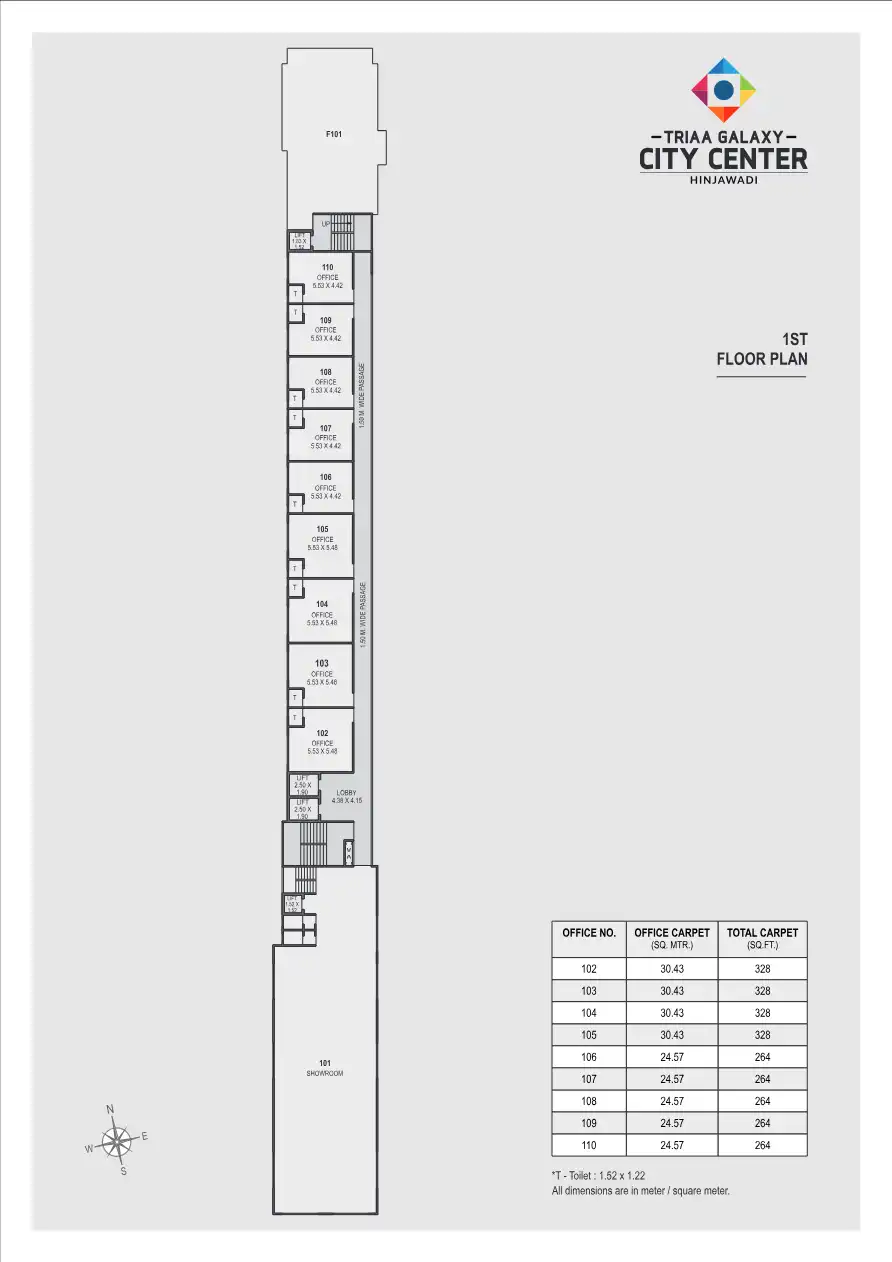 Triaa Vasantam City Center Floor Plans & Layout