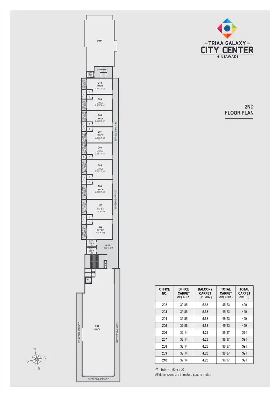Triaa Vasantam City Center Floor Plans & Layout