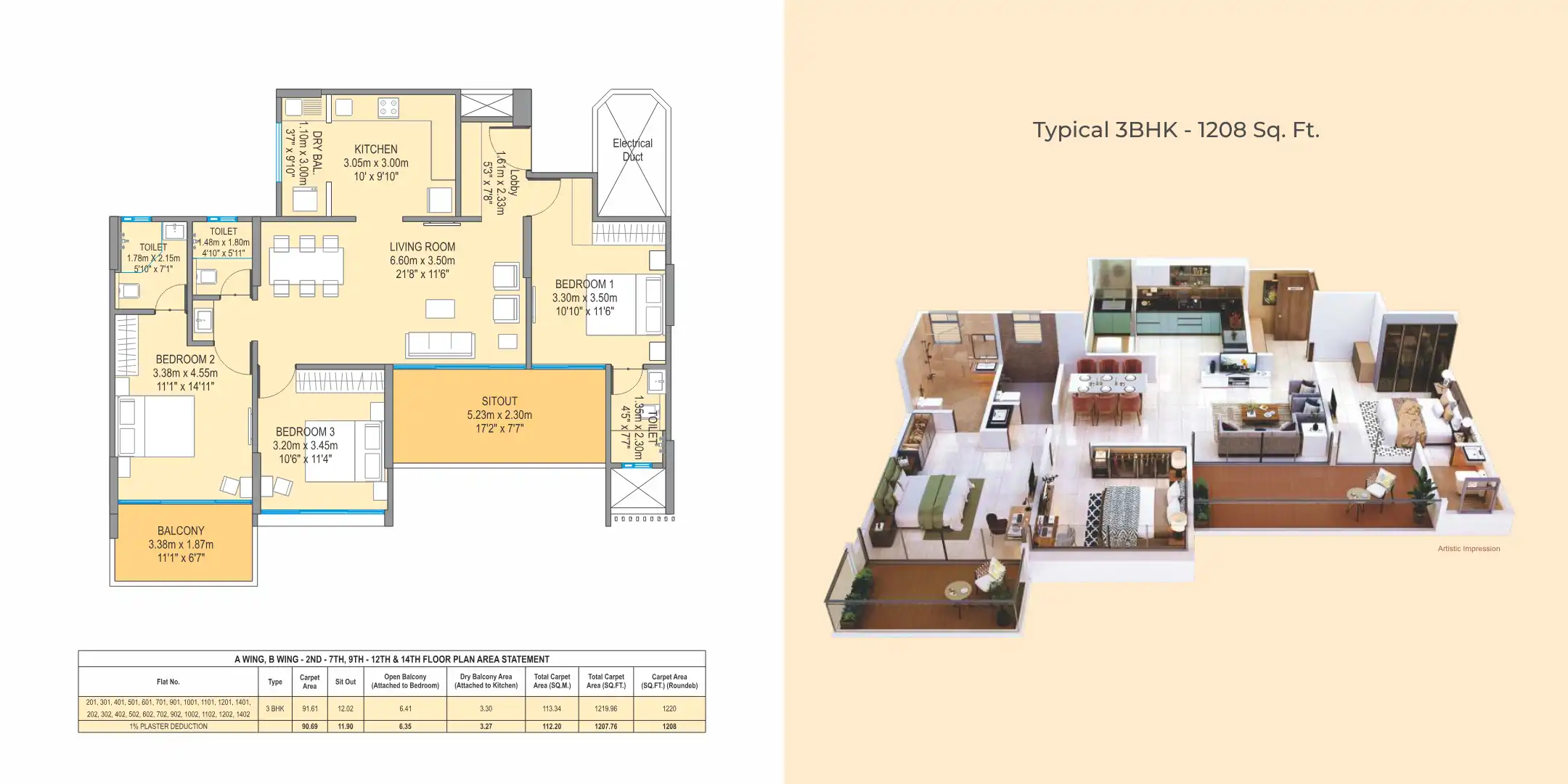OM Mangalam Yash Floor Plans & Layout