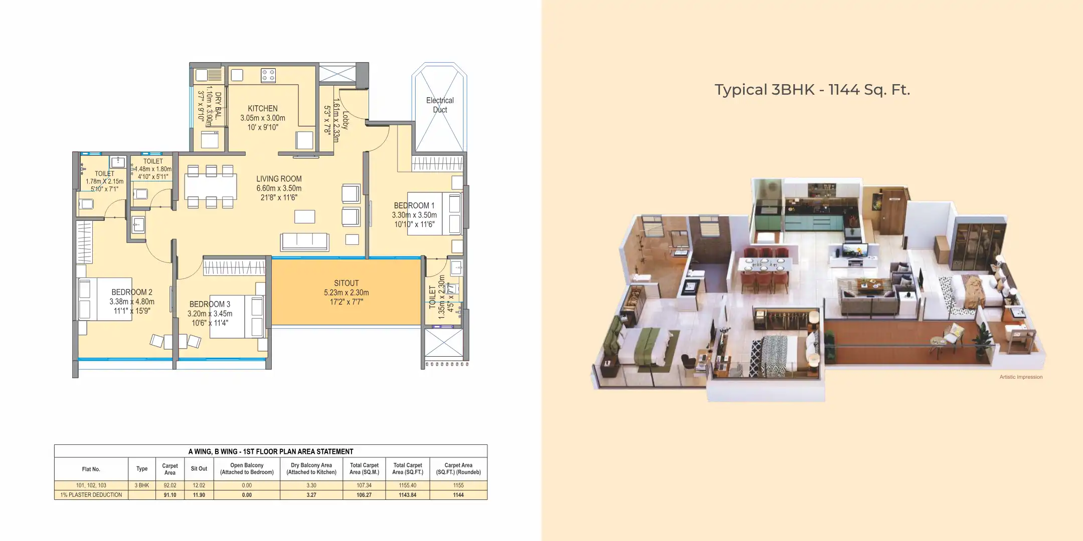 OM Mangalam Yash Floor Plans & Layout
