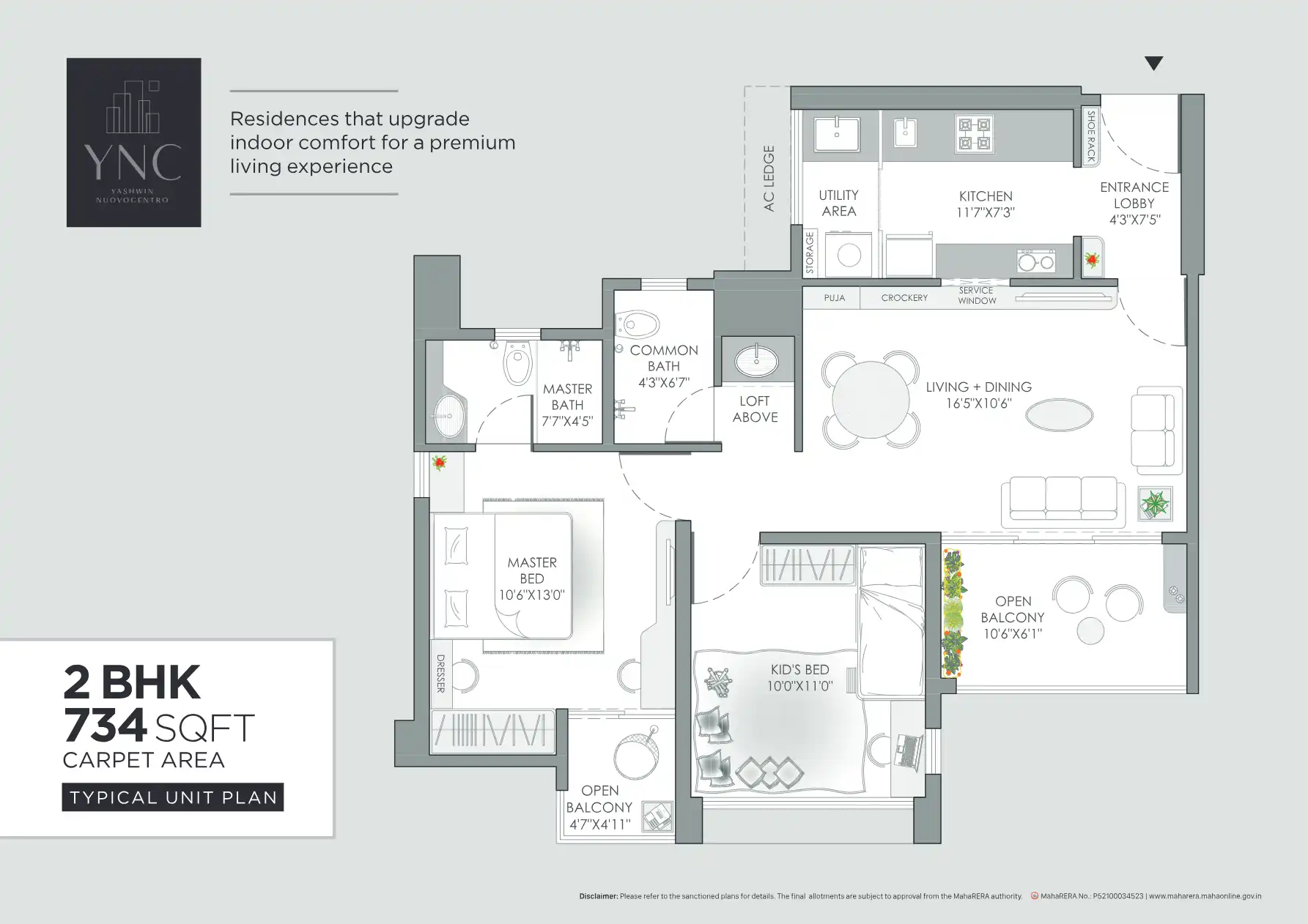 Yashwin Nuovocentro Floor Plans & Layout