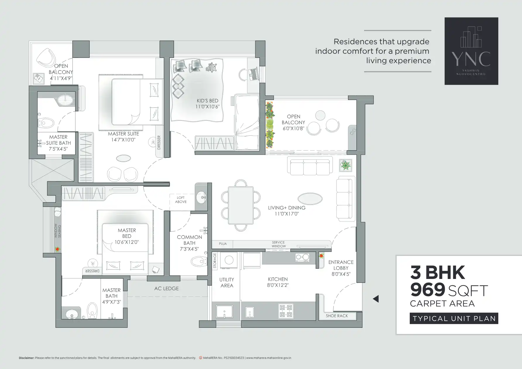 Yashwin Nuovocentro Floor Plans & Layout