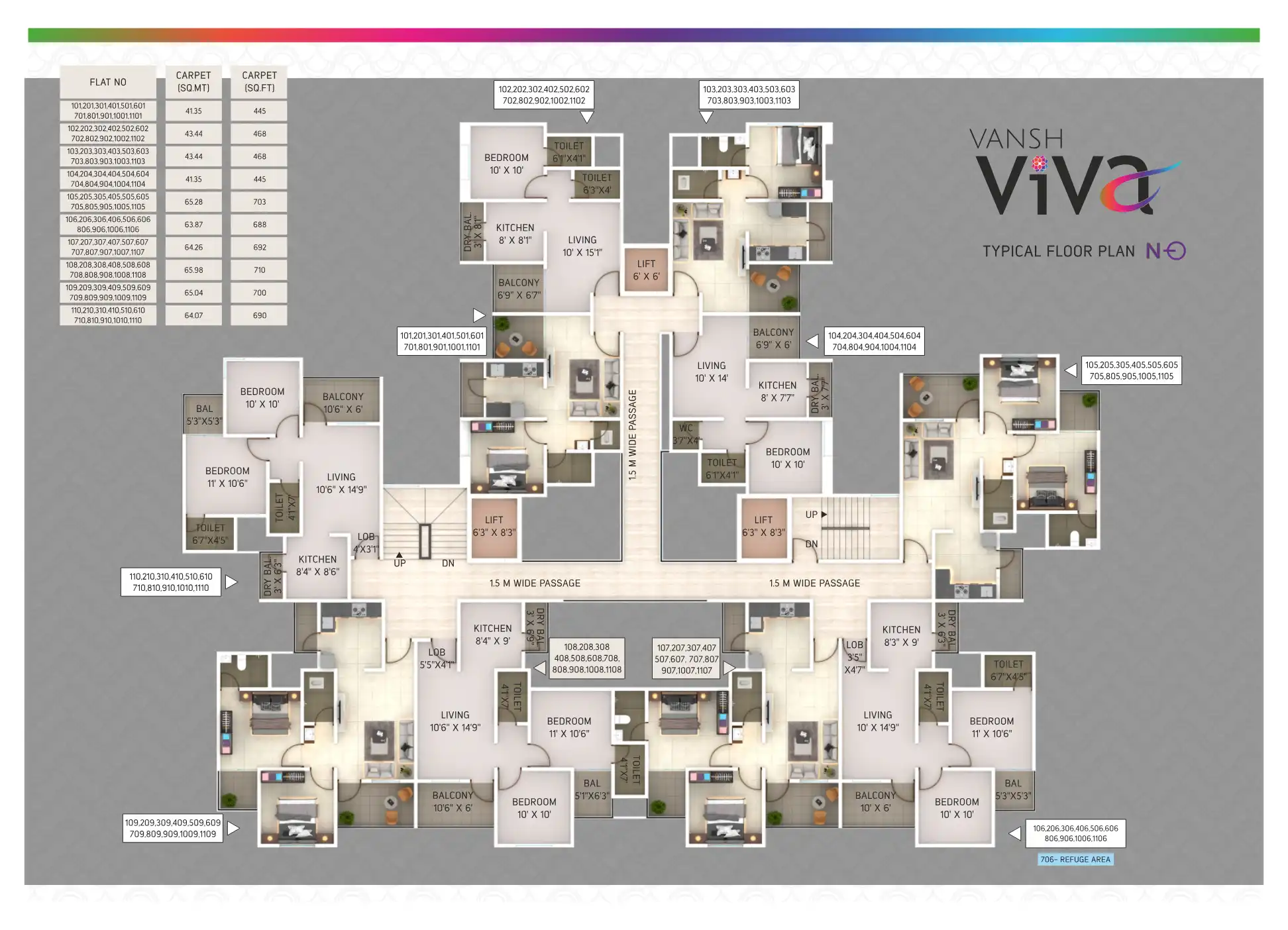 Vansh Viva Floor Plans & Layout