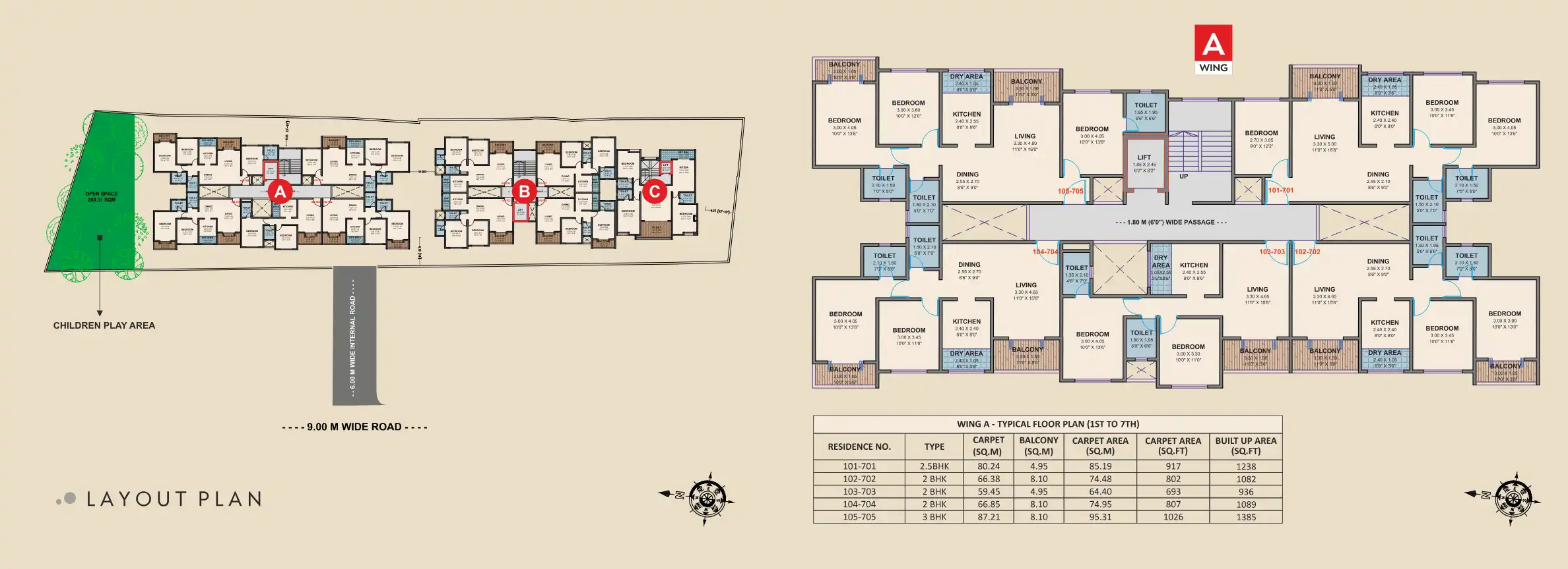 Swanand Residency Floor Plans & Layout