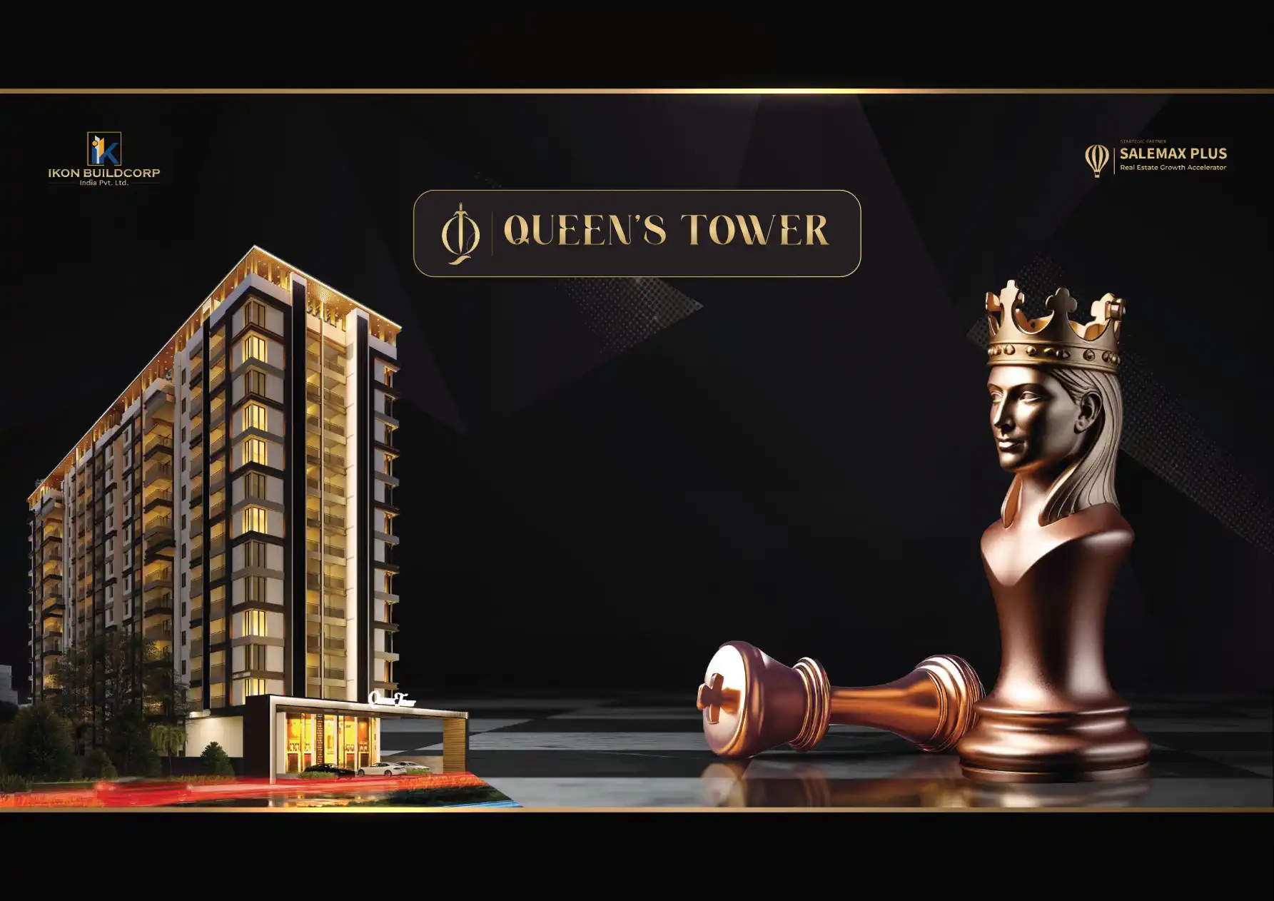 Queens Tower project blurred background