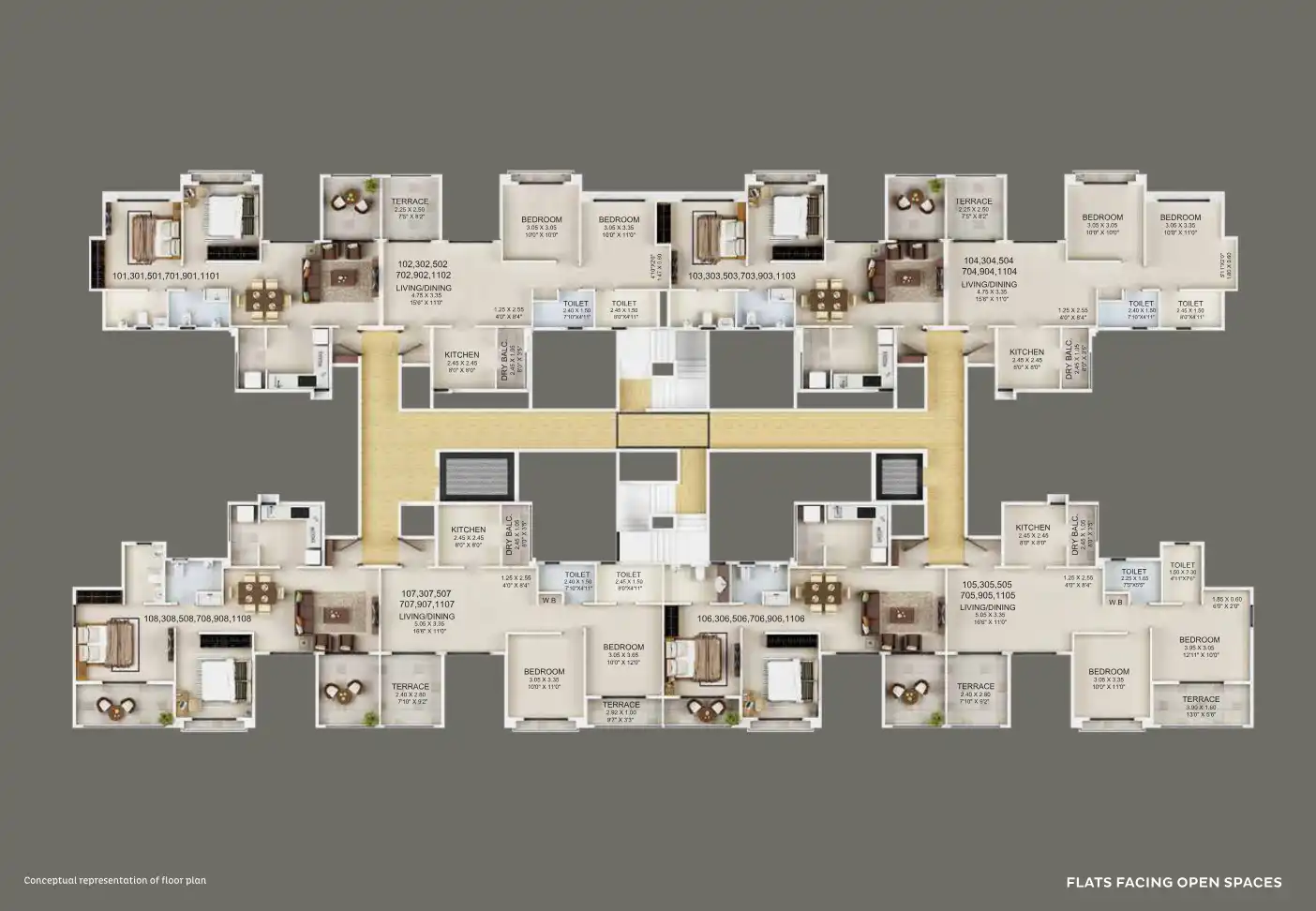 East Street Kharadi Floor Plans & Layout