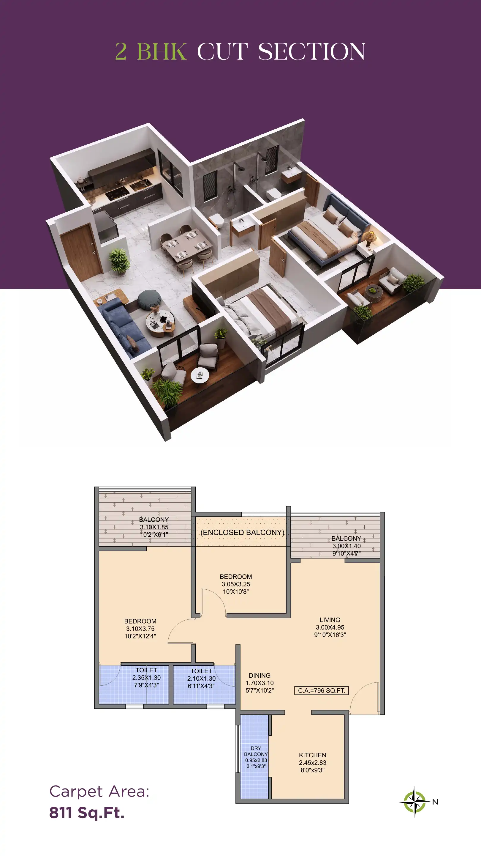 Basil Flora Floor Plans & Layout