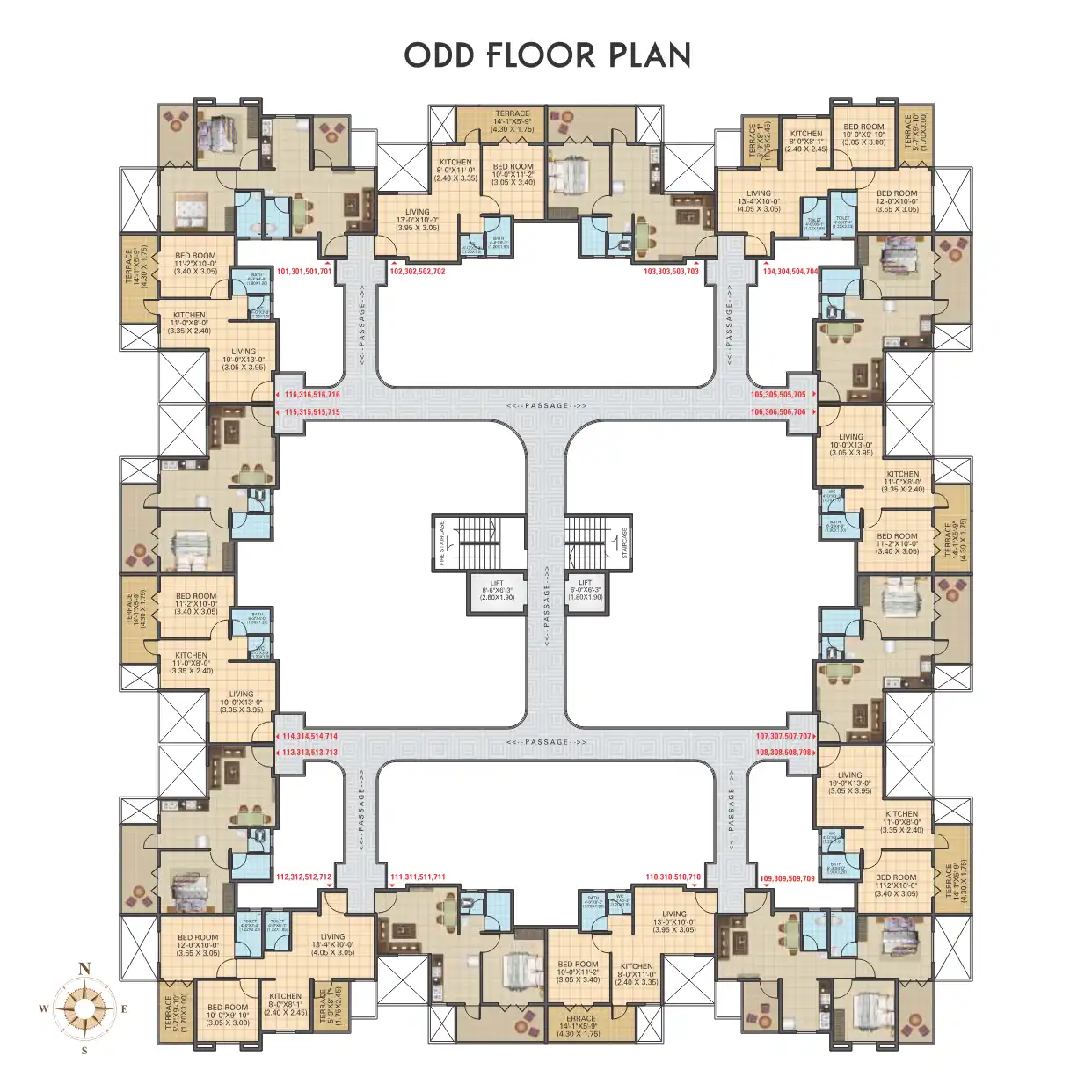 Durga Vihar Floor Plans & Layout