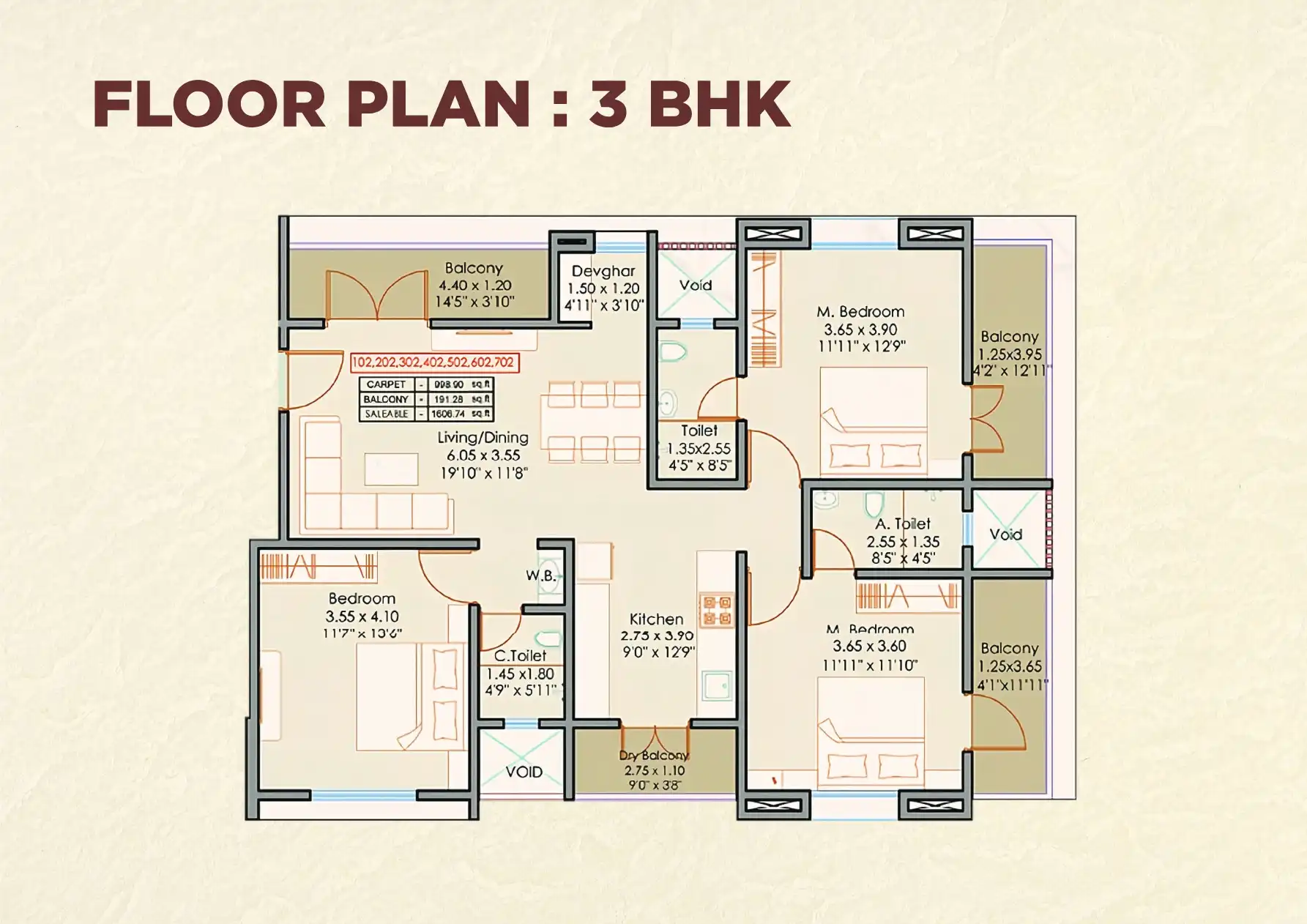 Navkarshree Building Floor Plans & Layout