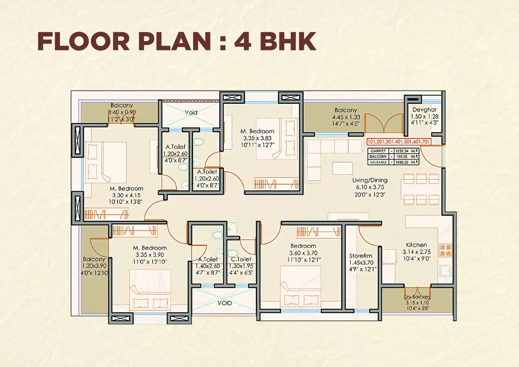 Navkarshree Building Floor Plans & Layout