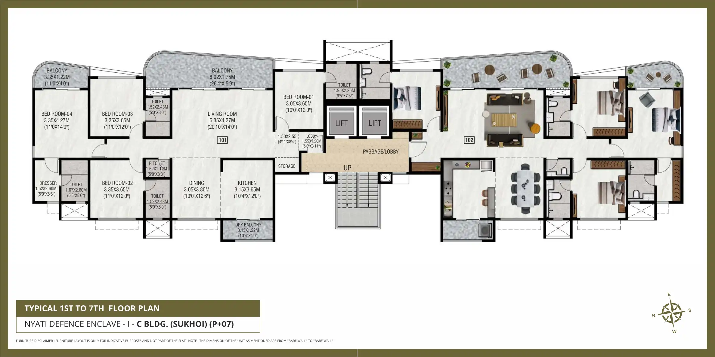 Nyati Defence Enclave Iii Floor Plans & Layout