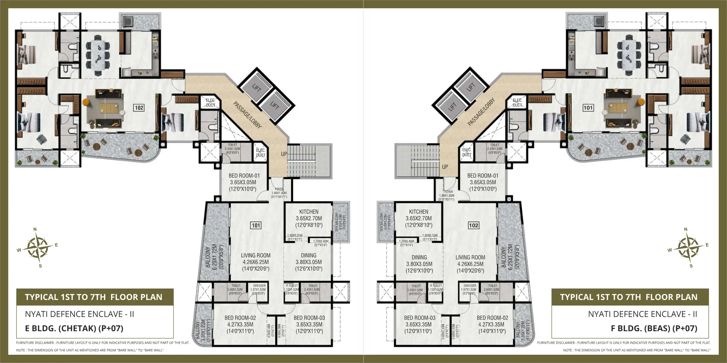 Nyati Defence Enclave Iii Floor Plans & Layout