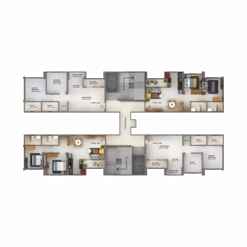 You57 Tower C Floor Plans & Layout