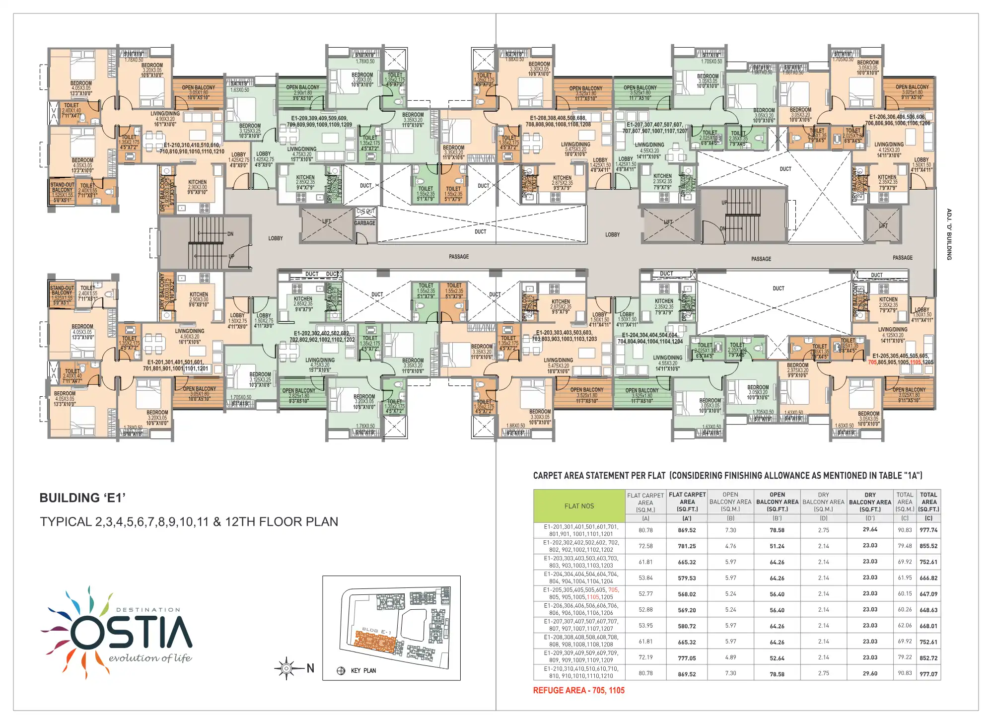 Destination Ostia Floor Plans & Layout