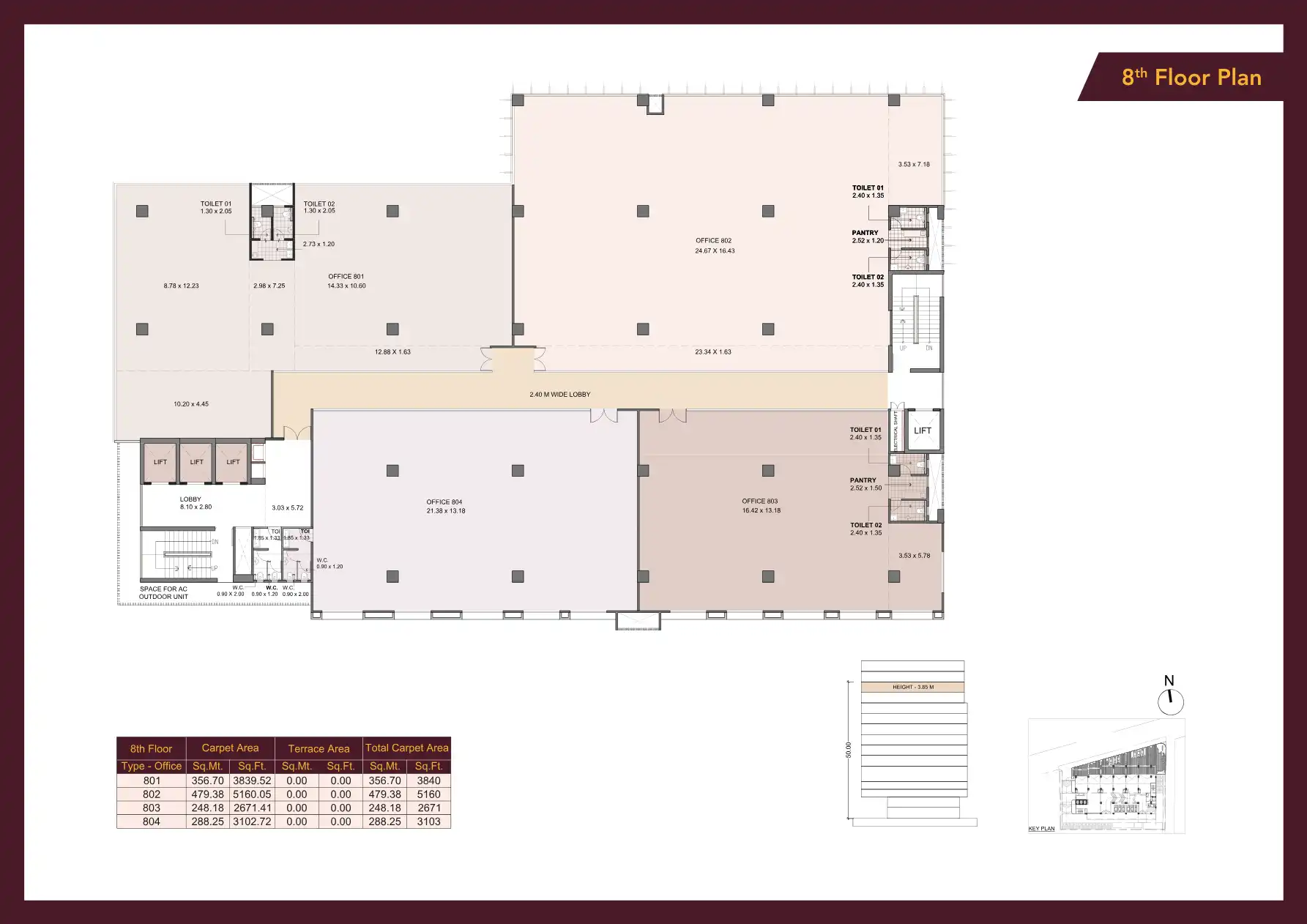 Kohinoor Business Tower Floor Plans & Layout