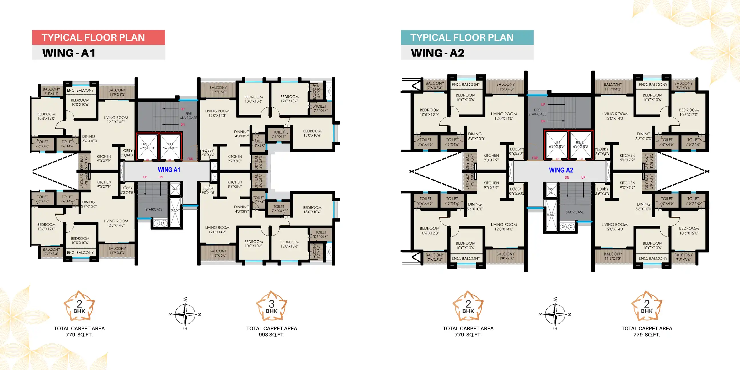 Sahyadri Plumeria Floor Plans & Layout