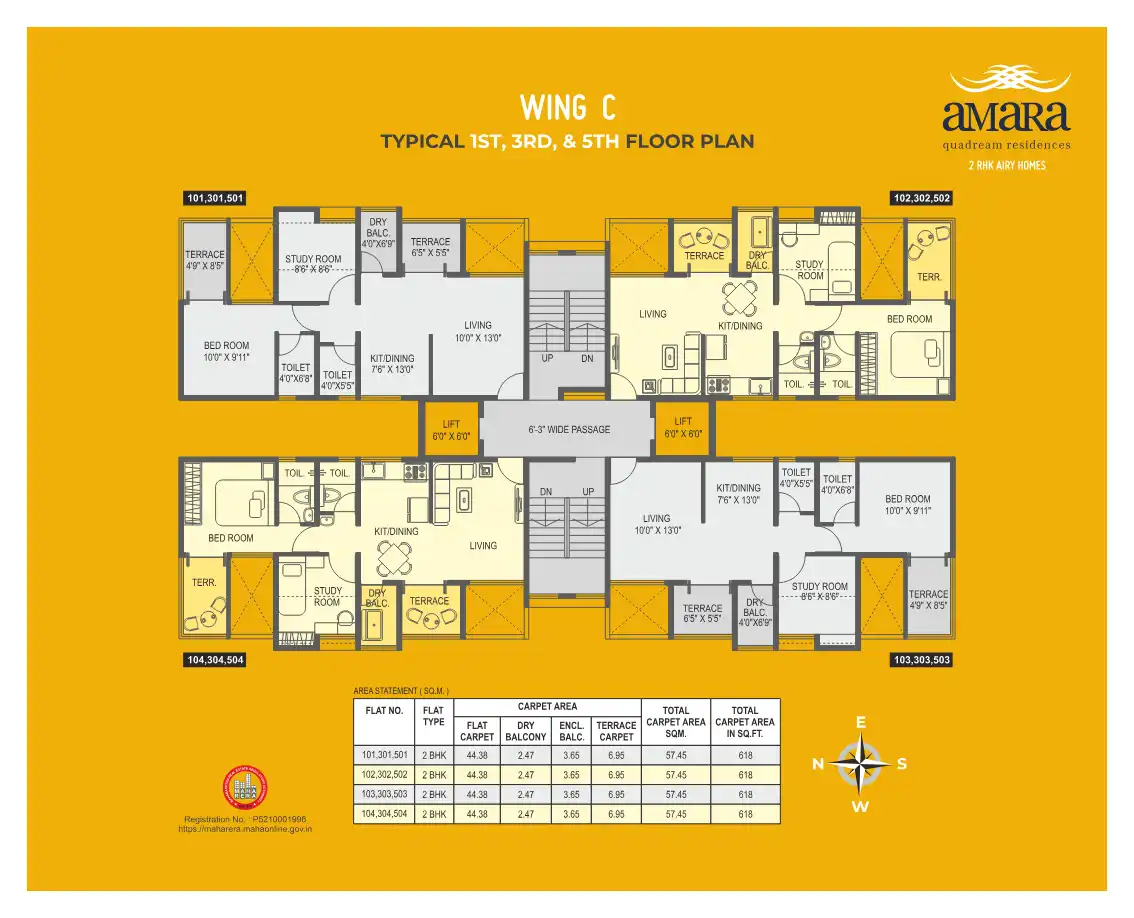 Amara Quadream Residences Floor Plans & Layout