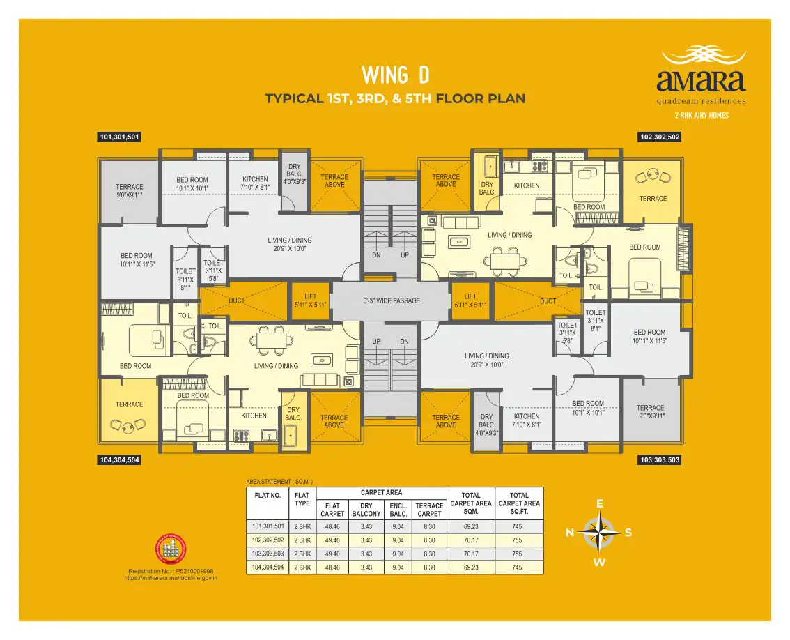 Amara Quadream Residences Floor Plans & Layout