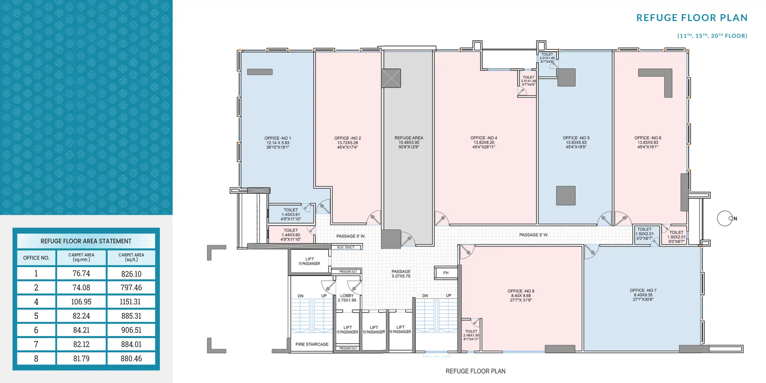 Rachana Business Bay Commercial 2 Floor Plans & Layout