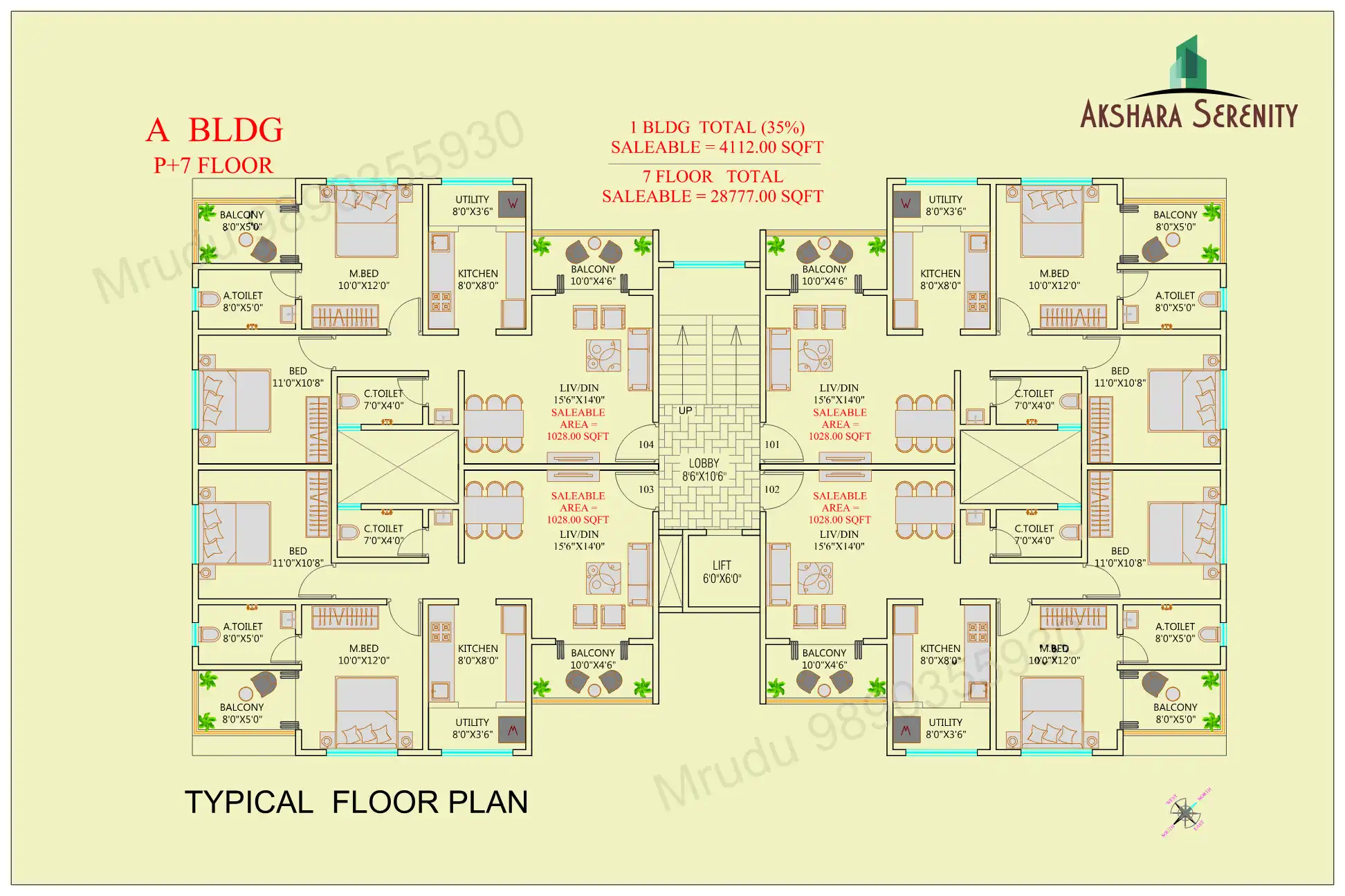 Akshara Serenity B And C Floor Plans & Layout