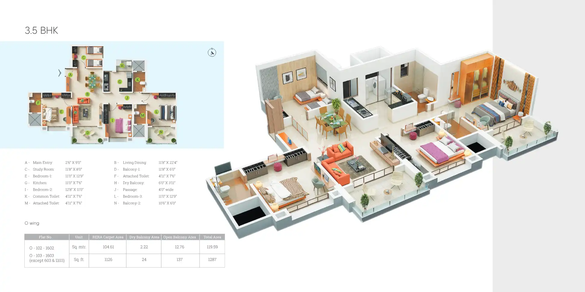 Greens - Oak - OP Floor Plans & Layout