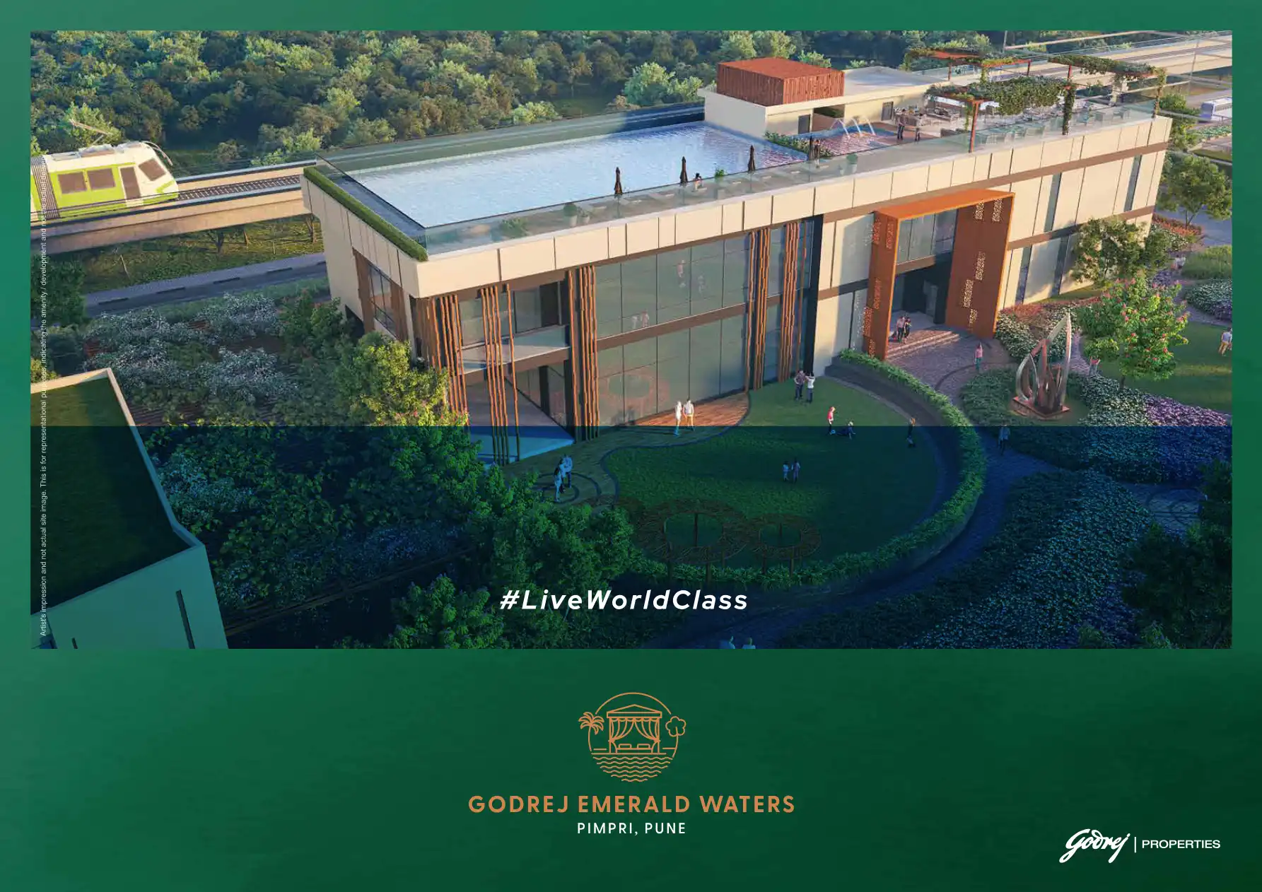 Godrej Emerald Waters project blurred background