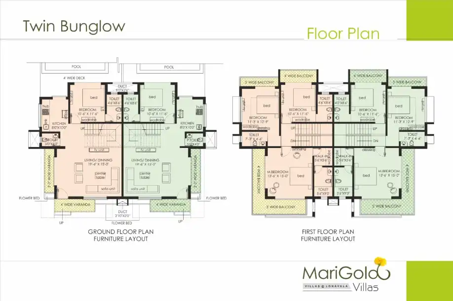 Marigold Villas Floor Plans & Layout