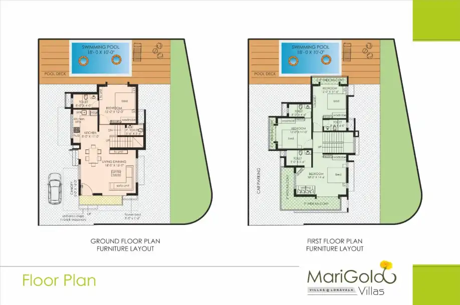 Marigold Villas Floor Plans & Layout